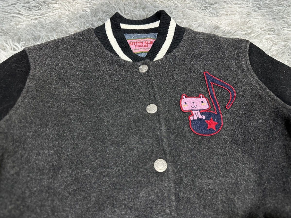 Hysteric Glamour 🔥Y2K Harajuku Betty’s Blue Varsity Bomber Jacket Size US S / EU 44-46 / 1 - 6 Thumbnail