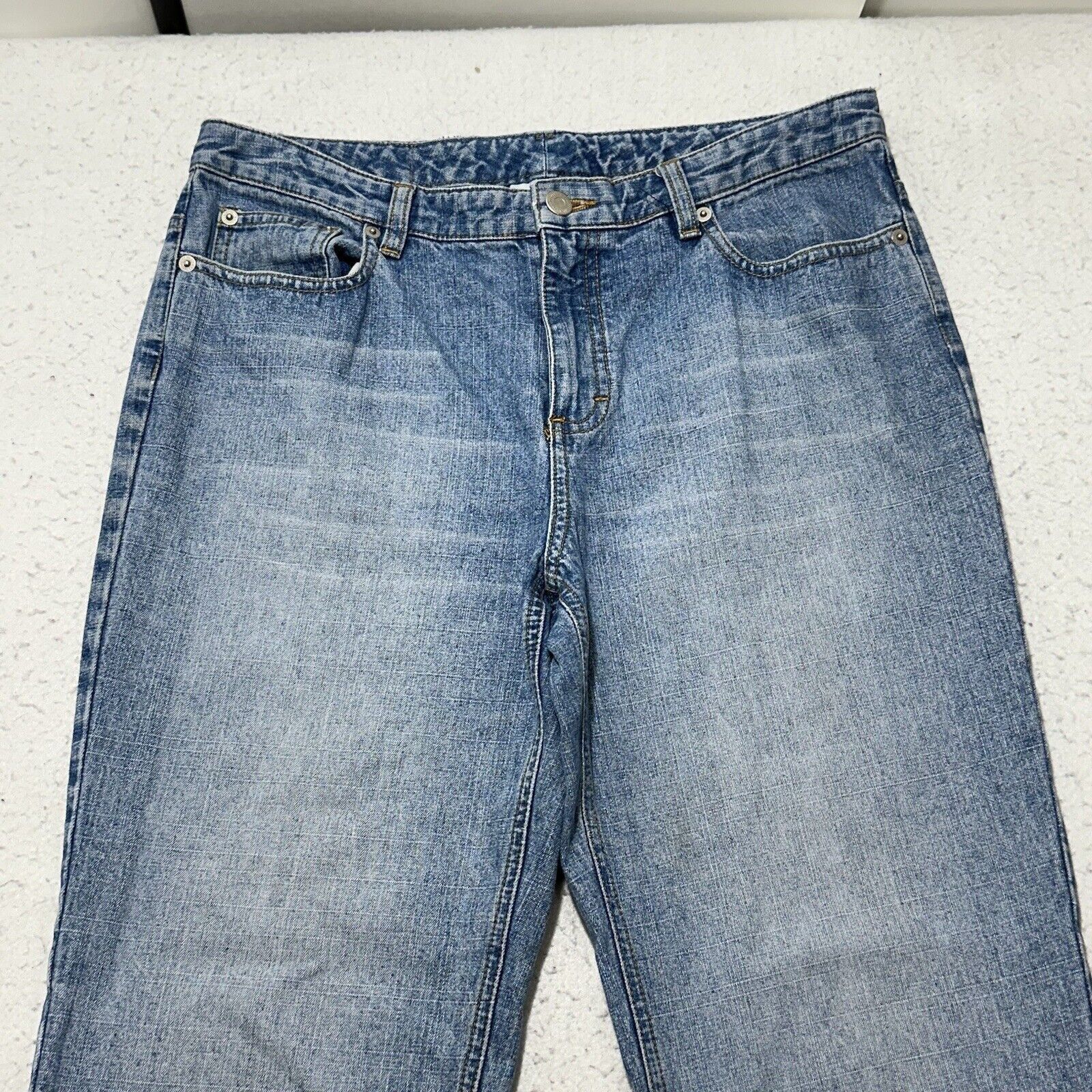 Loft Ann Taylor LOFT 8 Straight Leg Denim Jeans Light Blue 32x26 Size 30" / US 8 / IT 44 - 2 Thumbnail
