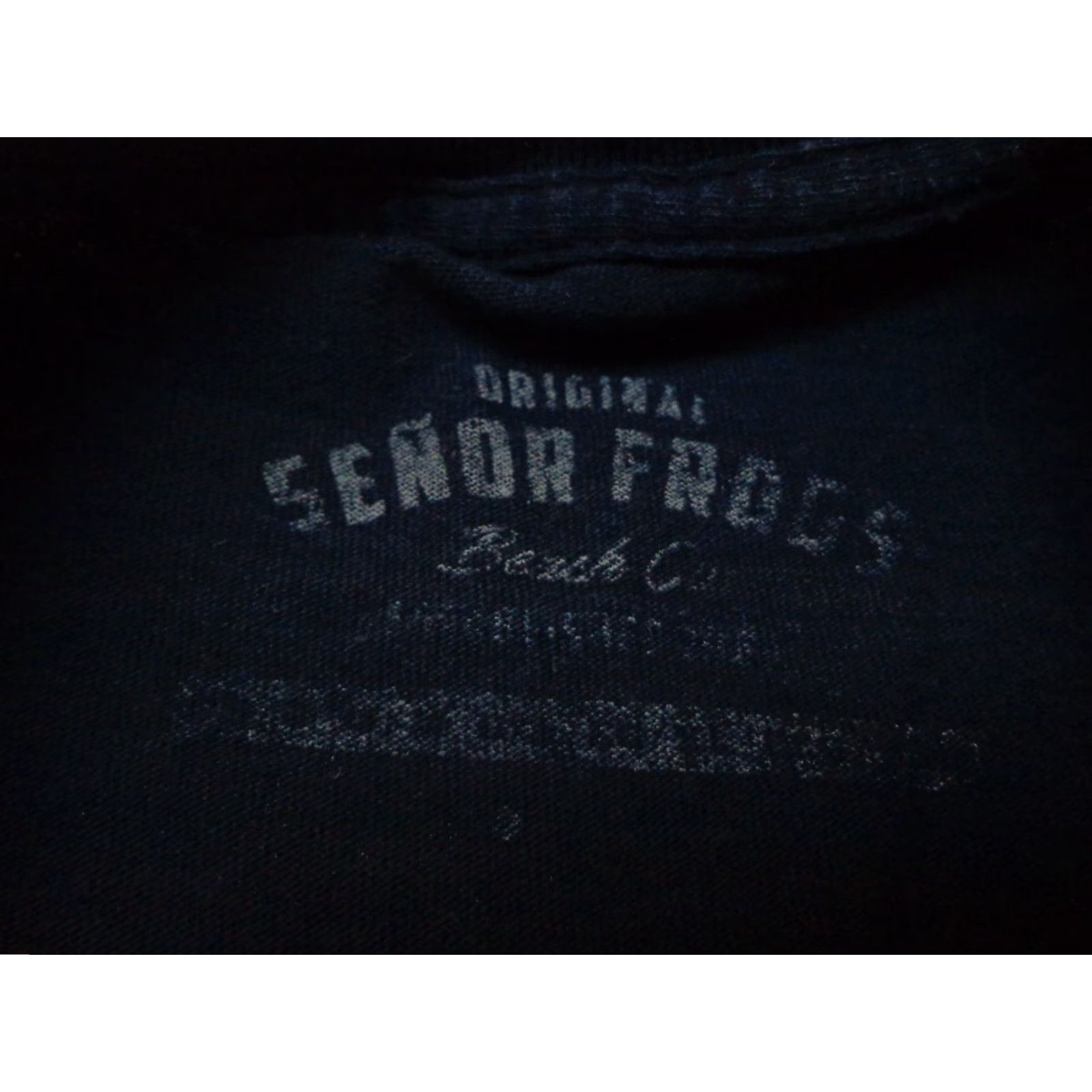Vintage Senor Frogs T Shirt Men Short Sleeve Blue L Large Puerto Rico Flaws Size US L / EU 52-54 / 3 - 5 Thumbnail