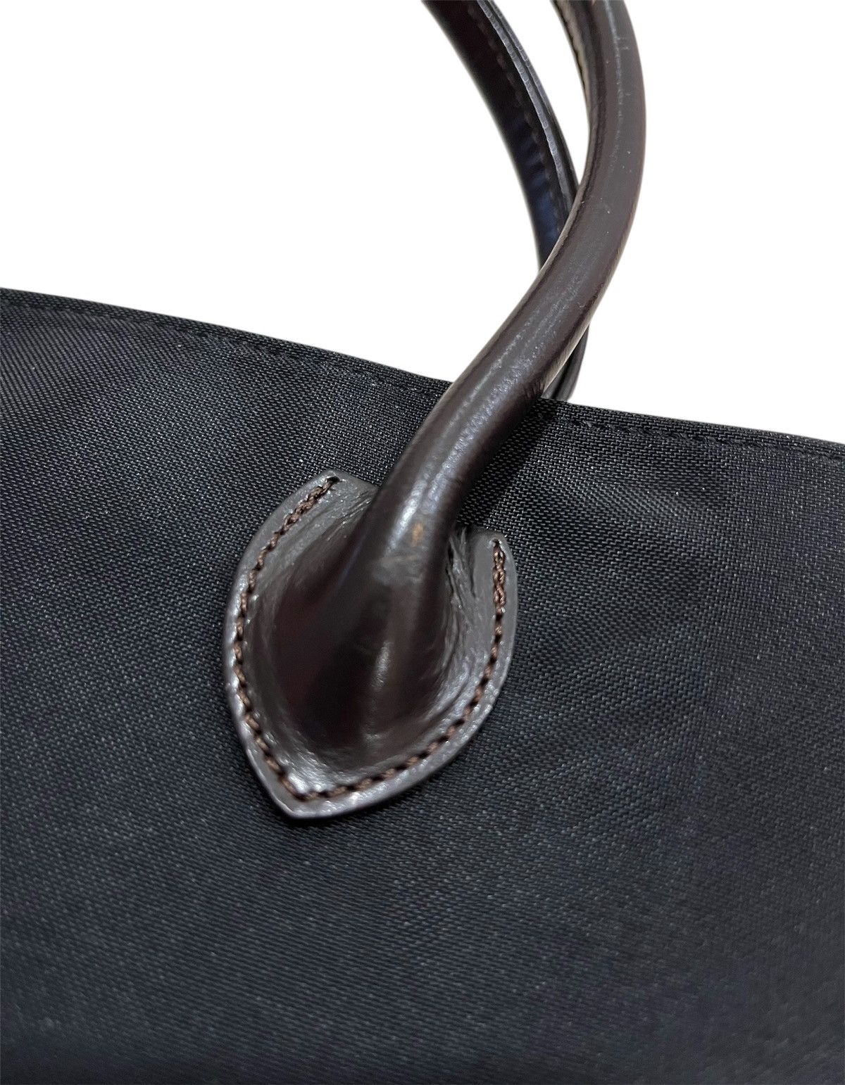 Burberry Burberry Leather Handle Nylon Tote Bag Size ONE SIZE - 2 Thumbnail