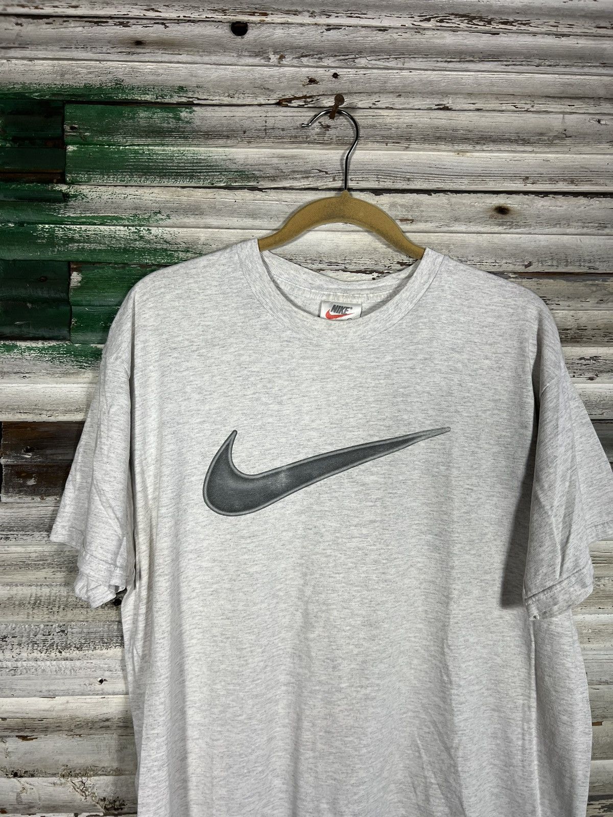 Nike × Vintage Vintage Nike Big Swoosh Shirt Size US L / EU 52-54 / 3 - 2 Thumbnail