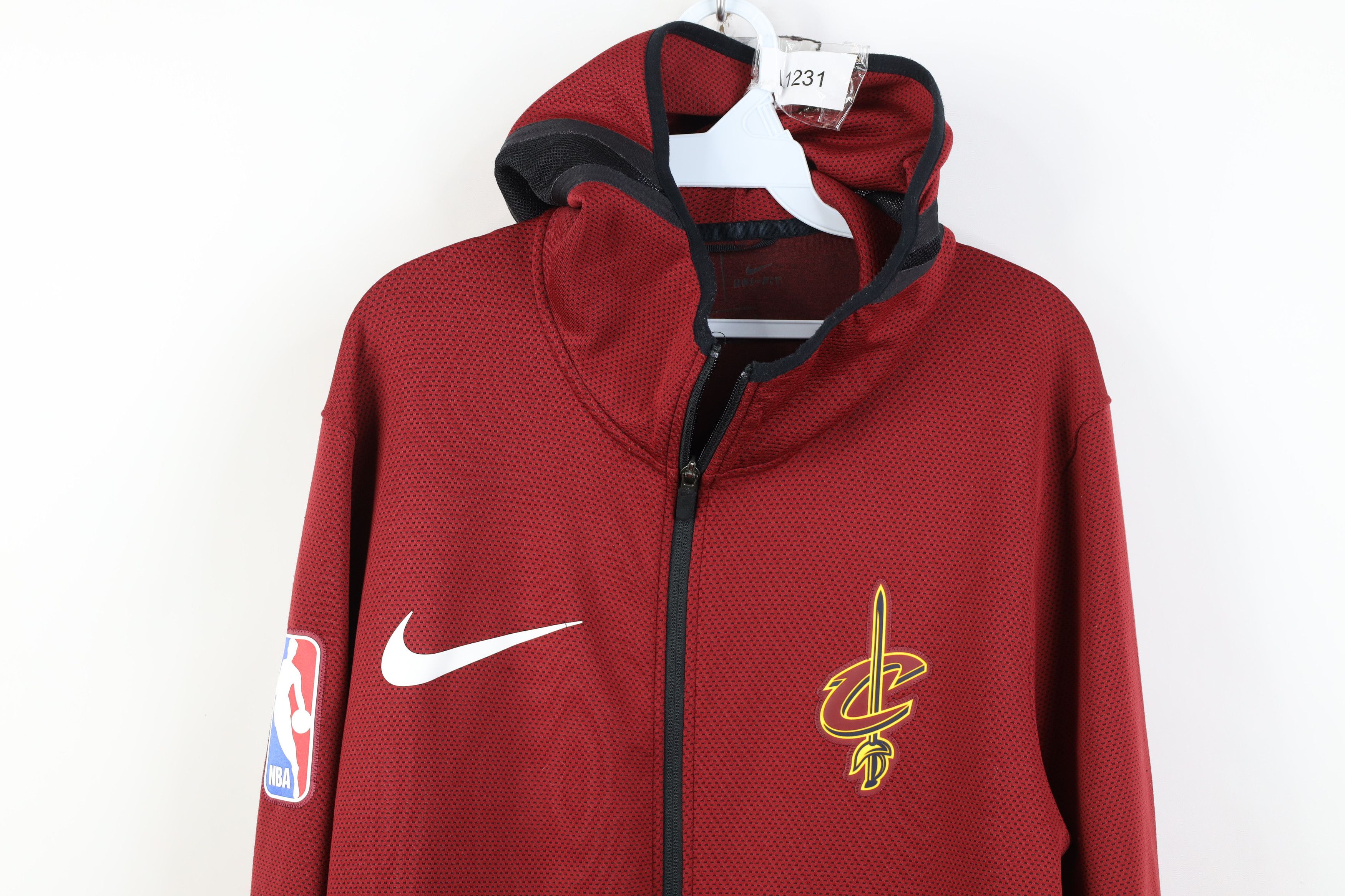 Nike Nike NBA Cavaliers Basketball Showtime Full Zip Hoodie Red Size US L / EU 52-54 / 3 - 2 Thumbnail