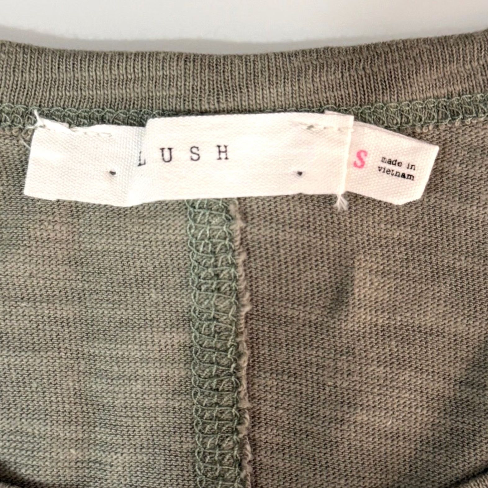 Vintage Lush Tank Top S Sage Green Supima Cotton Slub Center Seam Crew Neck Sleeveless Casual Womens Basic/Relaxed 100% Cotton Vintage No Size S / US 4 / IT 40 - 5 Thumbnail
