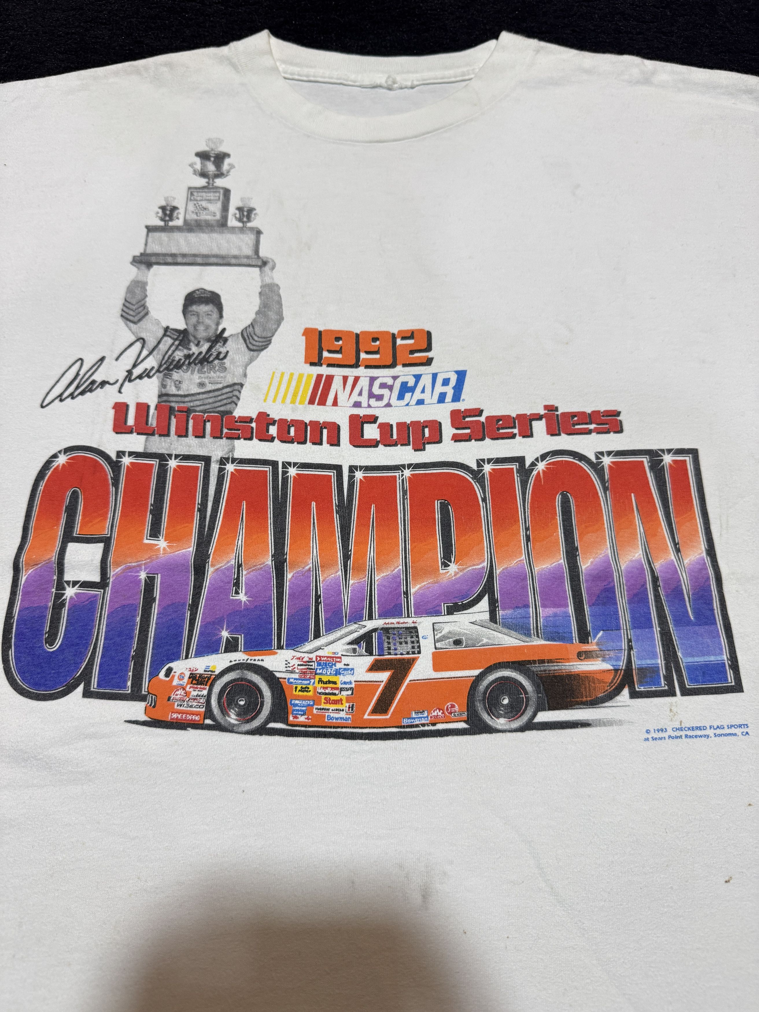 Chase Authentics Vintage NASCAR Winston Cup Series Distressed T shirt Size US L / EU 52-54 / 3 - 2 Thumbnail