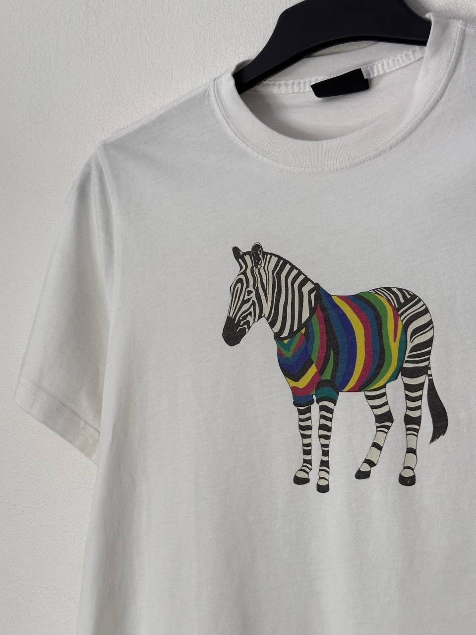 Paul Smith Paul Smith Zebra Print White T-Shirt Mens Size S Cotton Size US S / EU 44-46 / 1 - 3 Thumbnail
