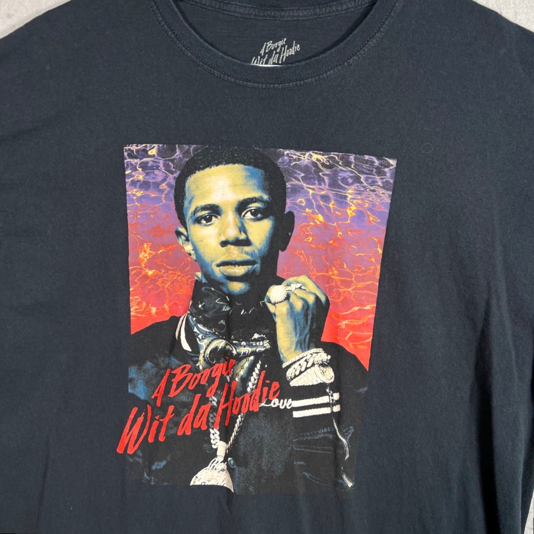 Vintage A Boogie Wit Da Hoodie Graphic T-Shirt Black XL Mens Size US XL / EU 56 / 4 - 3 Thumbnail