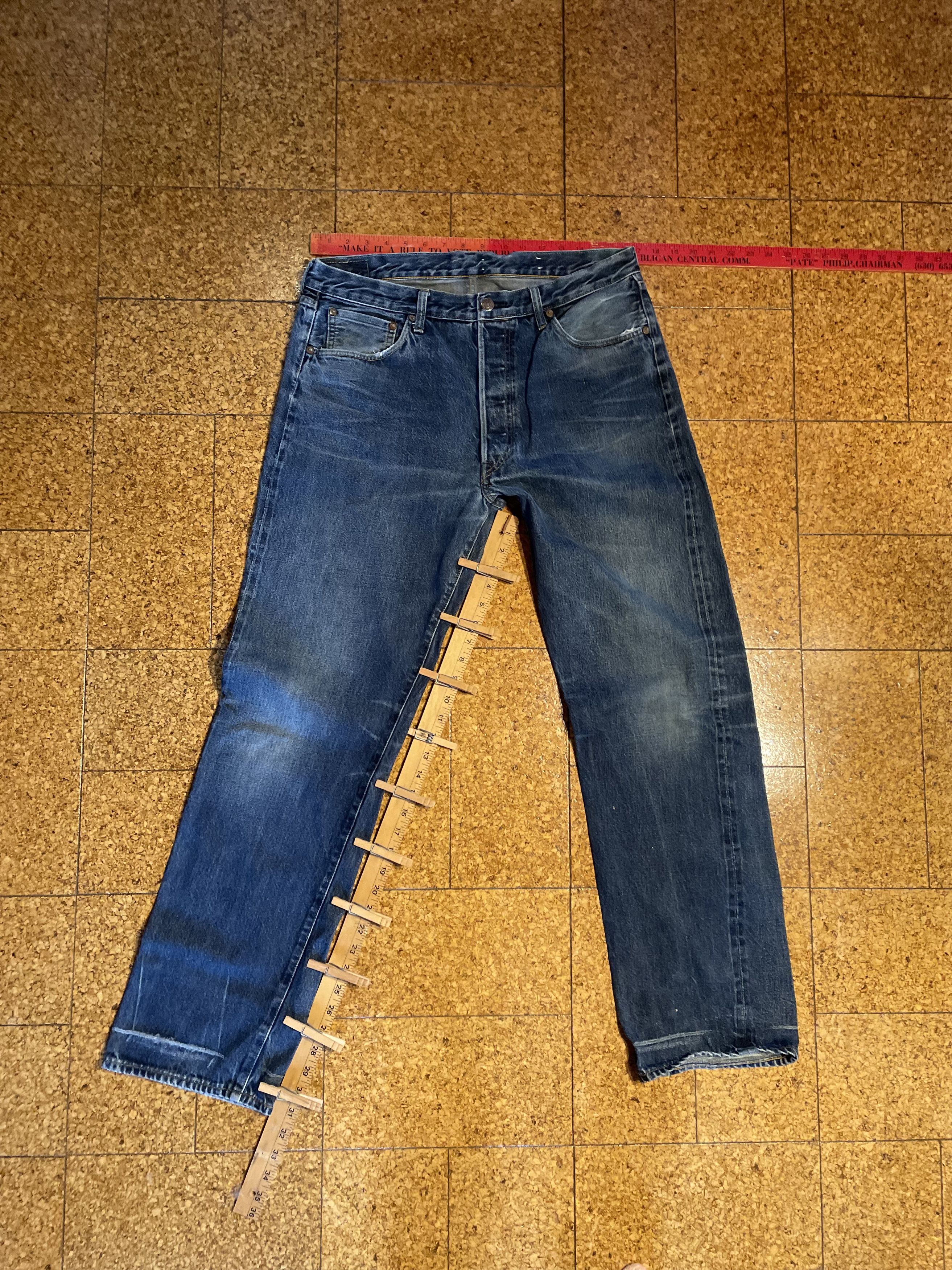 Levi's Vintage Levi’s 501 Big E Selvedge Jeans – Late 1960s – 34×32 Size US 34 / EU 50 - 10 Thumbnail