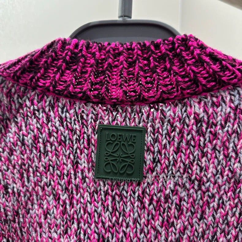 Loewe Loewe Logo leather patch color block sweater Size S / US 4 / IT 40 - 6 Thumbnail