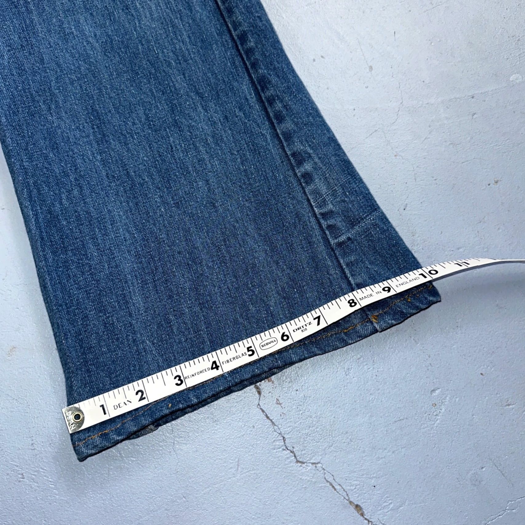 Levi's VINTAGE Levi's 646 Bootcut Jeans 36x34 Blue Orange Tab Flare 70s USA Mens Size US 36 / EU 52 - 6 Thumbnail
