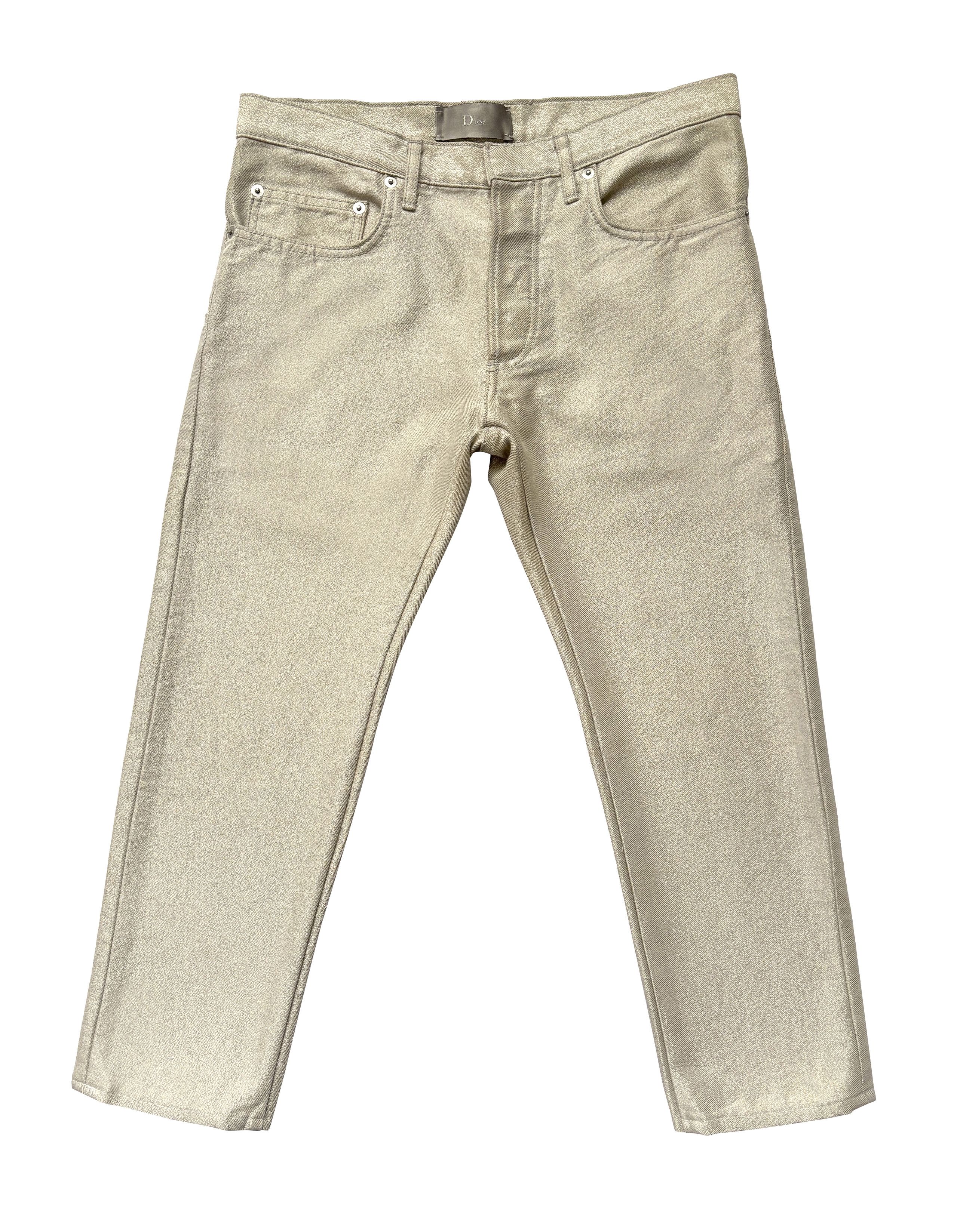 Dior ⚡️QUICK SALE⚡️2007 MIJ Dior KVA Glitter Denim Jeans Size US 30 / EU 46 - 1 Thumbnail