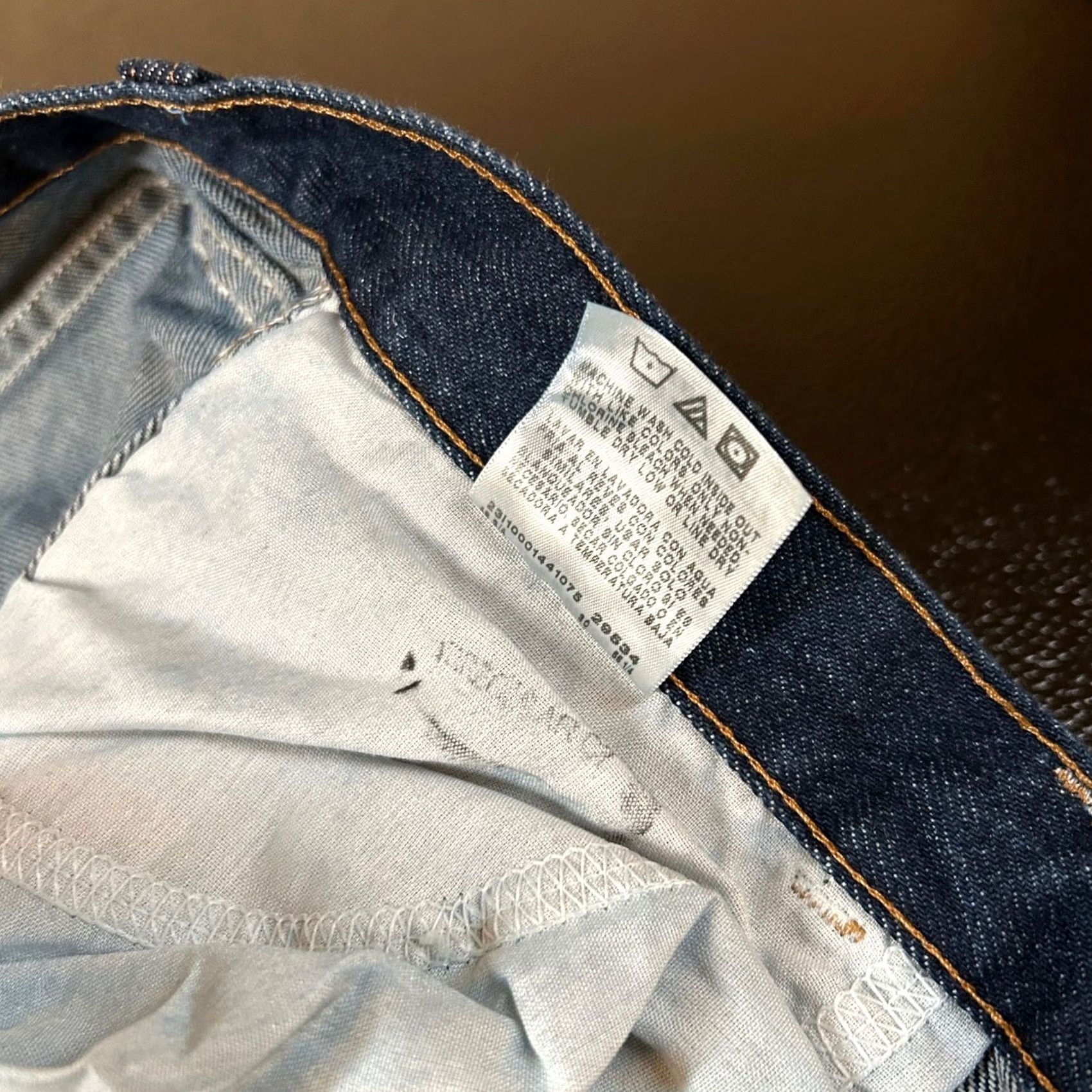 Denime Rustler Jeans Regular Straight Dark Wash Denim Pants Mens 46x30 Size US 30 / EU 46 - 6 Thumbnail