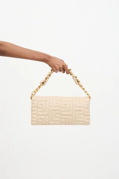 Balmain o1y0625 Size : OS / Clutch Handbag in Beige Size ONE SIZE - 2 Thumbnail