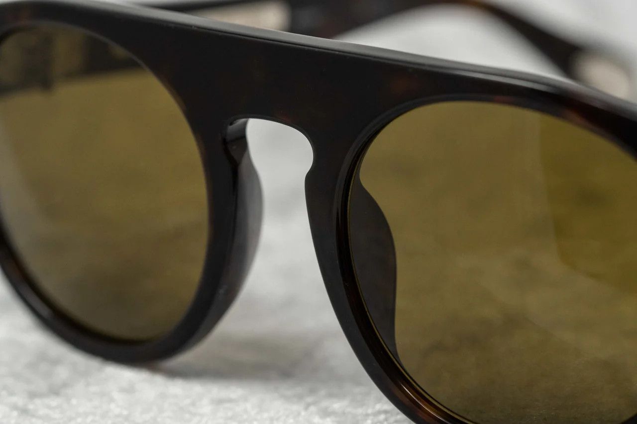 Ann Demeulemeester Ann Demeulemeester Sunglasses Amber Tortoise Shell and Brown Size ONE SIZE - 12 Thumbnail