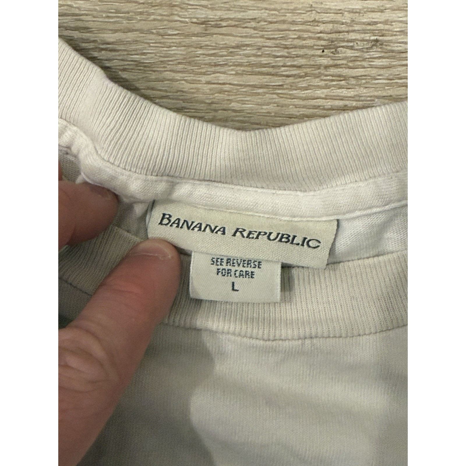 Banana Republic Vintage 90s Banana Republic Pocket Tee Hawaii Exotic Stained Size US L / EU 52-54 / 3 - 3 Thumbnail