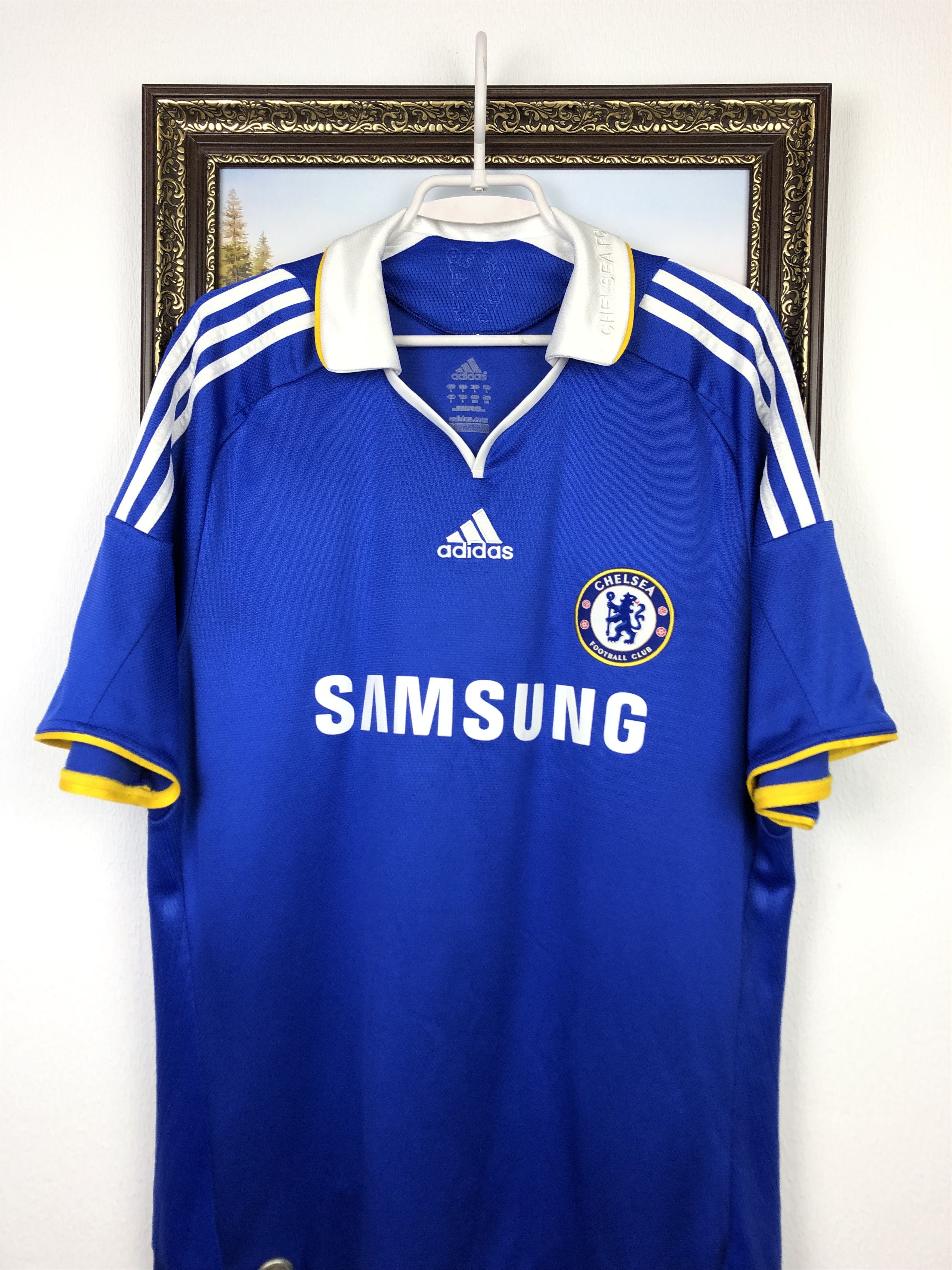 Adidas Chelsea Home football shirt 2008 Soccer Adidas Jersey Trikot Size US L / EU 52-54 / 3 - 2 Thumbnail