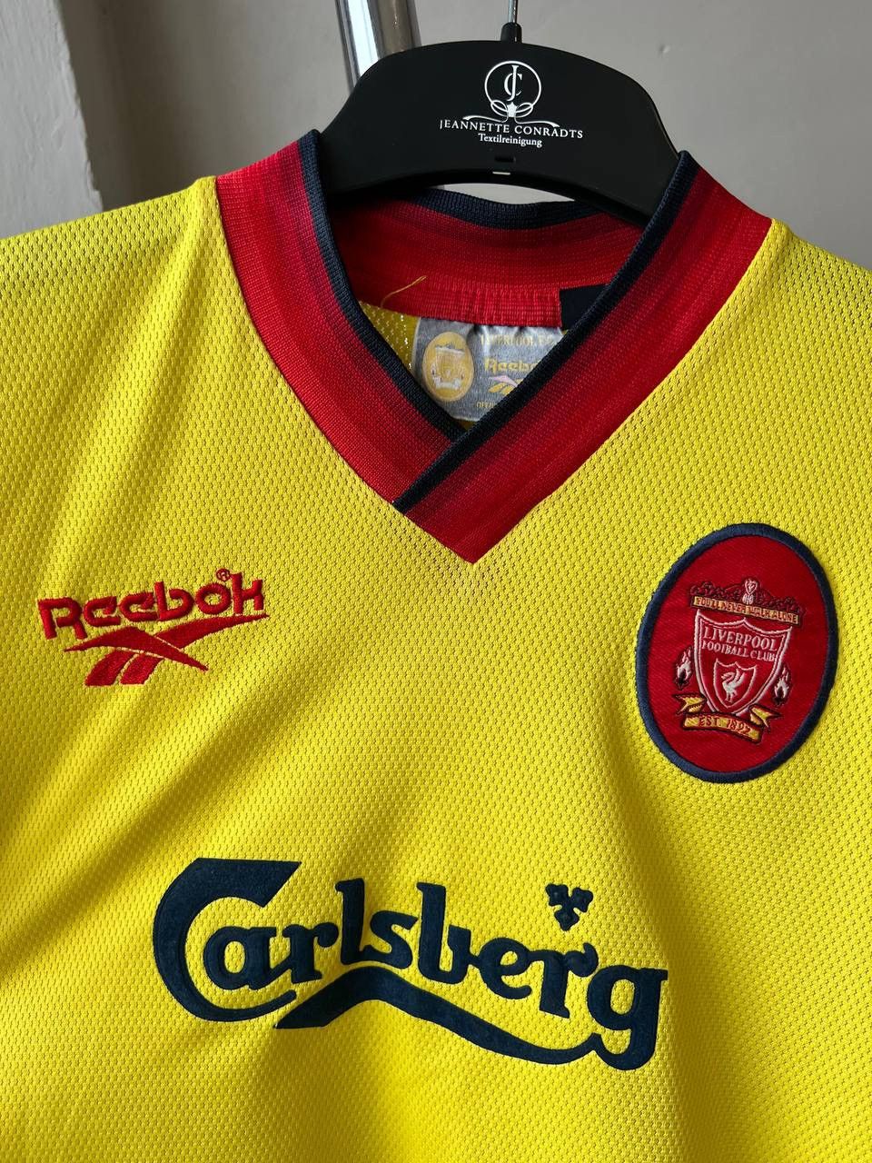 Reebok 1997/99 LIVERPOOL FC AWAY SOCCER JERSEY FOOTBALL SHIRT 30/32 Size US XS / EU 42 / 0 - 3 Thumbnail