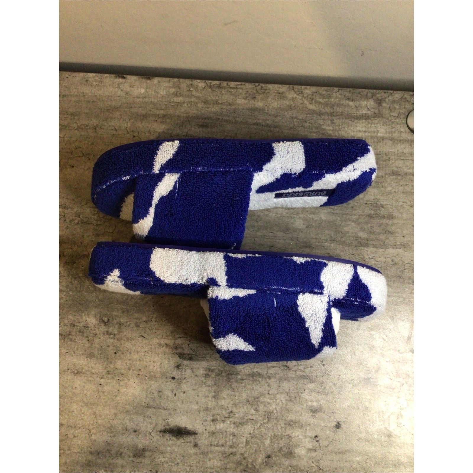 Burberry Burberry Snug Soft Cotton Slippers Blue/White Women’s Size 6 Size US 6 / IT 36 - 5 Thumbnail