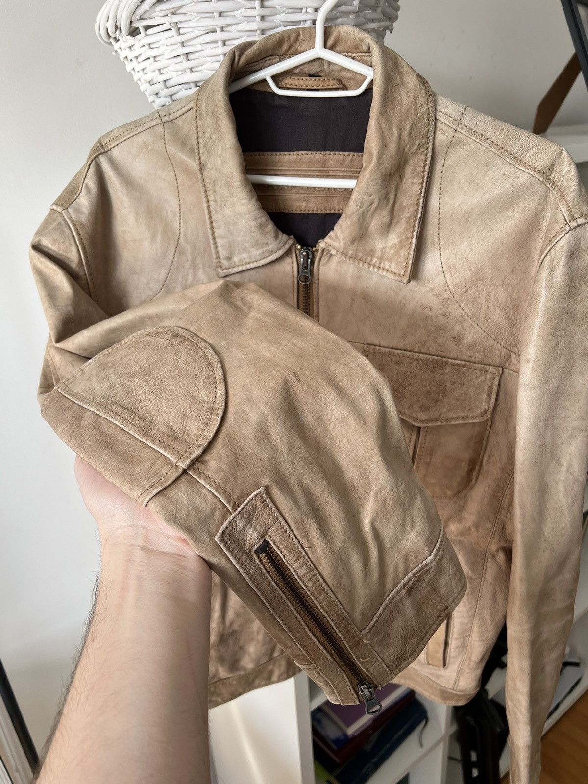 Vintage VINTAGE Y2K DISTRESSED LEATHER JACKET Junya Watanabe style Size US M / EU 48-50 / 2 - 11 Thumbnail