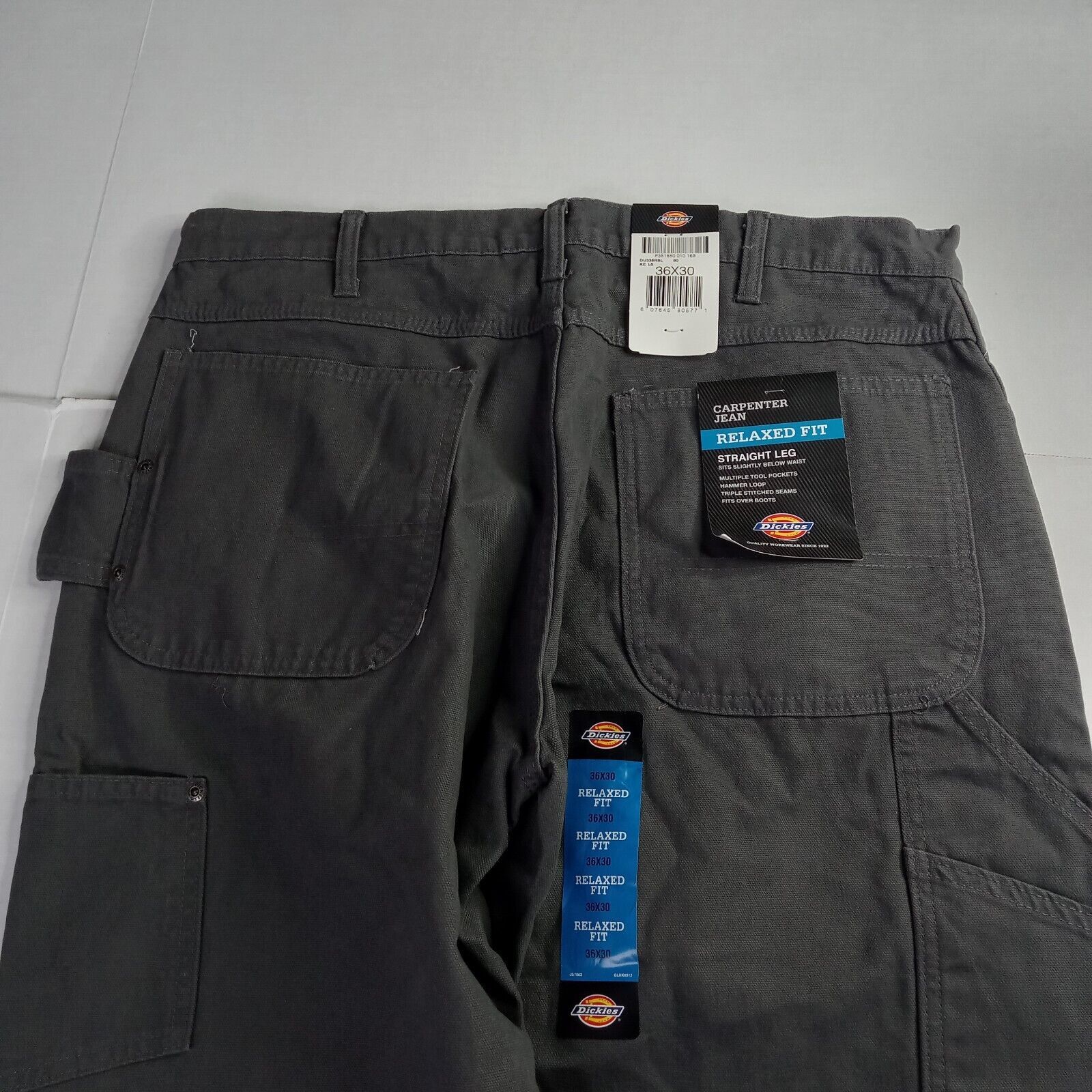 Dickies Dickies Carpenter Jeans Mens 36x30 Gray Relaxed Fit Straight Size US 36 / EU 52 - 6 Thumbnail