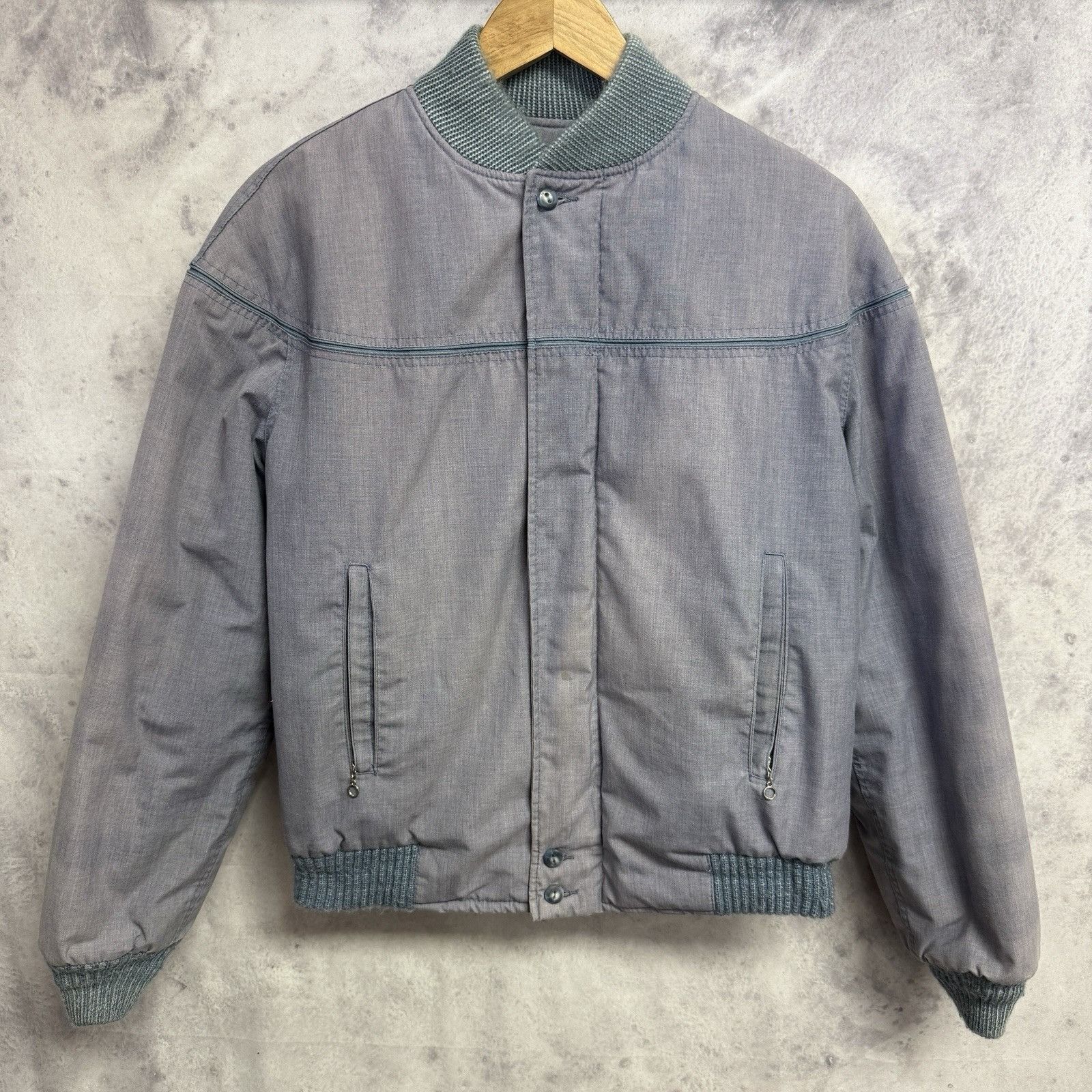 Vintage Vintage Derby of San Francisco Bomber Jacket Mens 36 Gold Size US S / EU 44-46 / 1 - 1 Thumbnail