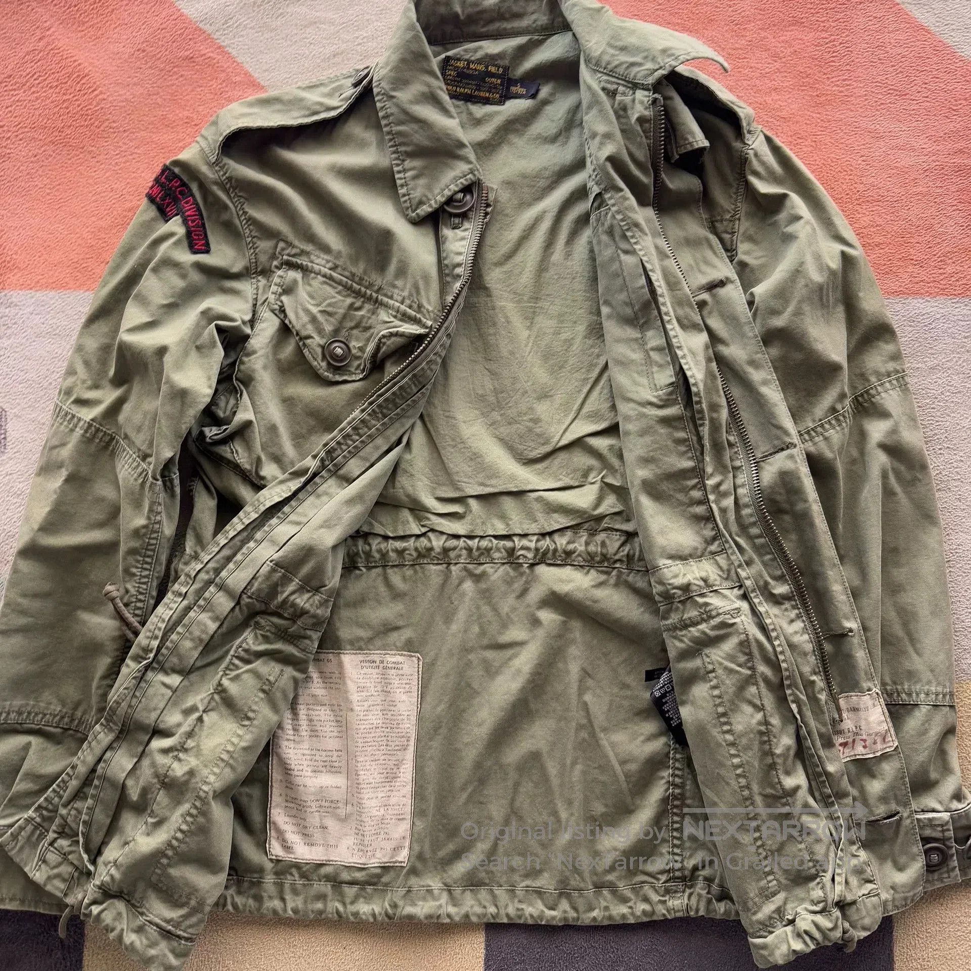 Polo Ralph Lauren Ralph Lauren Polo Embroidered M43 Military Jacket. Size US S / EU 44-46 / 1 - 3 Thumbnail