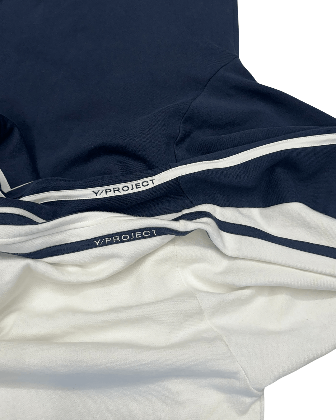 Y/Project Y/Project AW18 Double Layer Sweatshir Navy & White Size US S / EU 44-46 / 1 - 8 Thumbnail