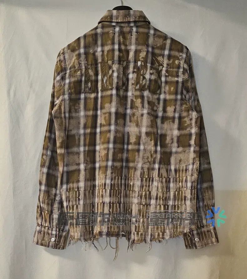 Amiri Amiri Size M Washed plaid fringed shirt Size US M / EU 48-50 / 2 - 4 Thumbnail