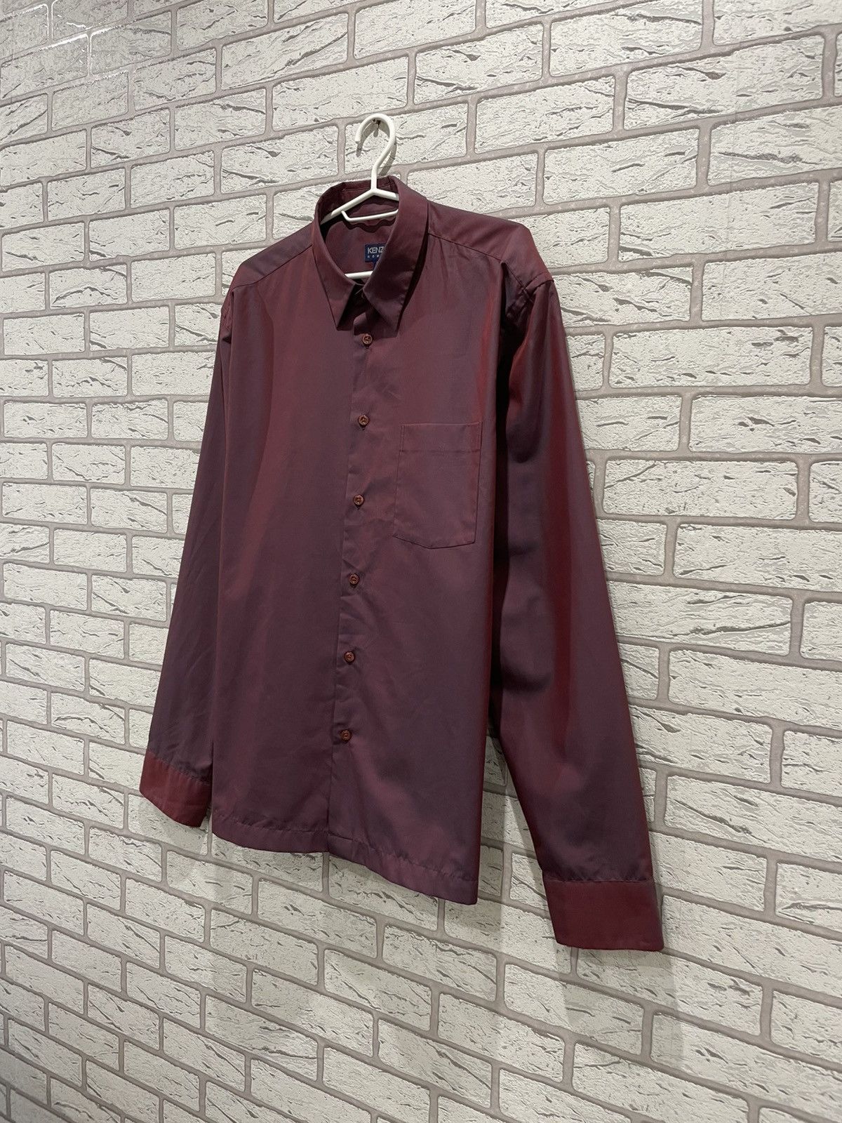 Kenzo × Vintage RARE Gradient Chameleon Kenzo Home Vintage Button Up Shirt Size US XL / EU 56 / 4 - 2 Thumbnail