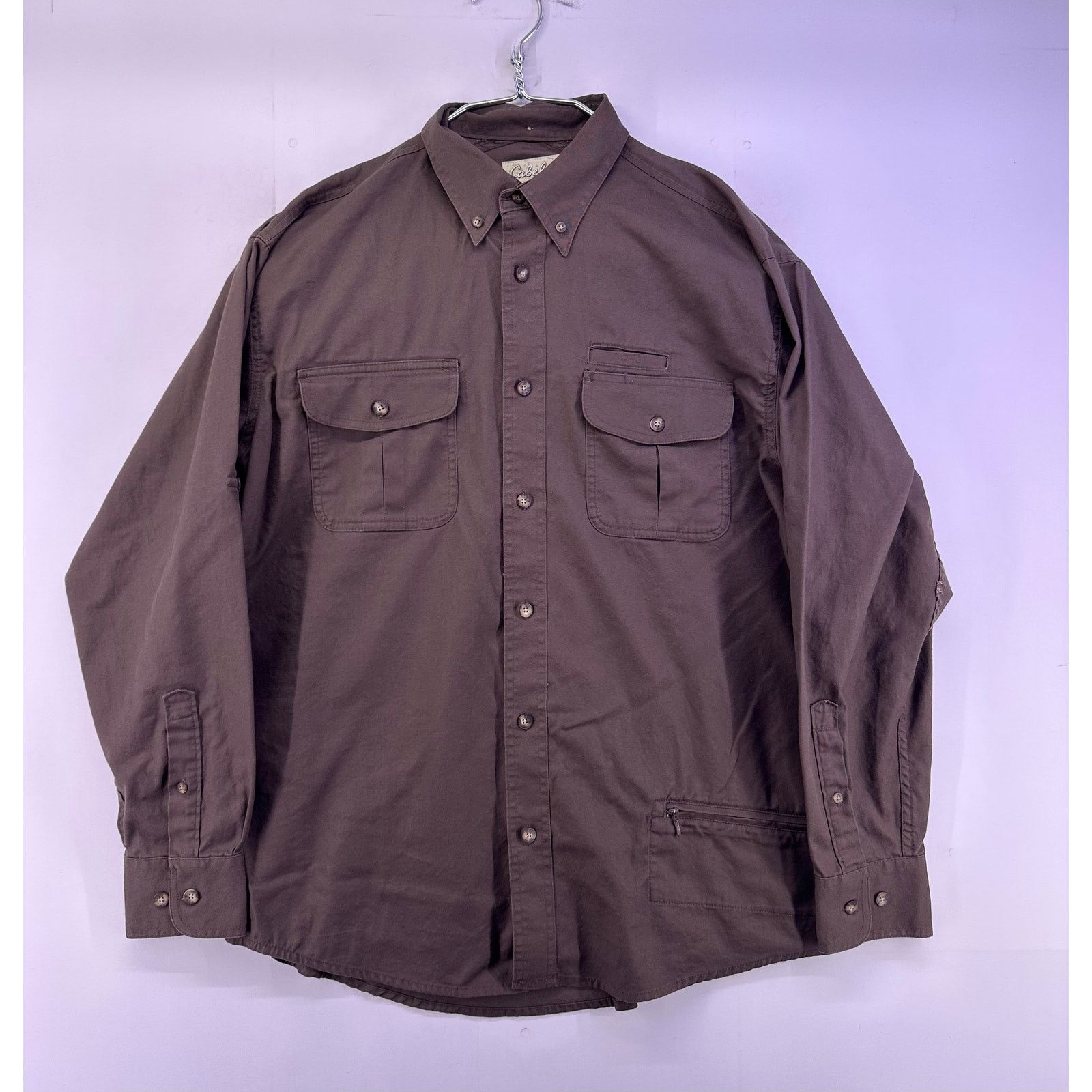 Cabelas Cabelas Brown Longsleeve Shirt Size XL Size US XL / EU 56 / 4 - 1 Thumbnail