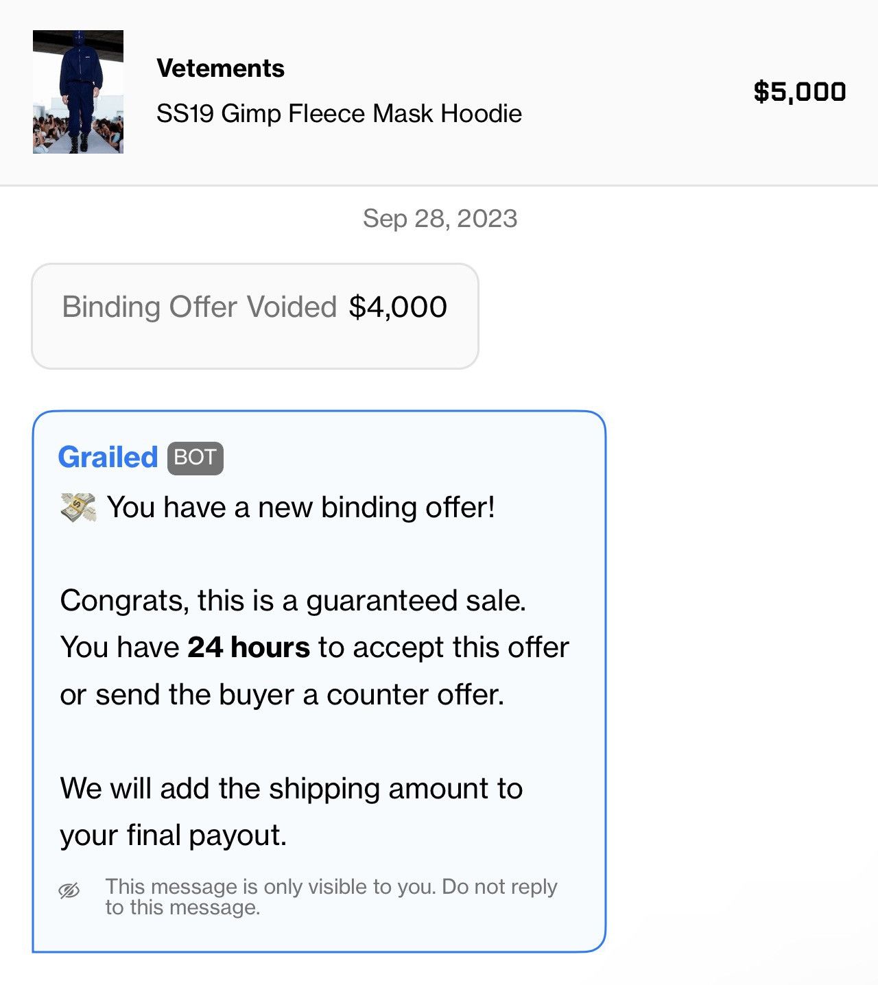 Vetements SS19 Gimp Fleece Mask Hoodie Size US M / EU 48-50 / 2 - 15 Thumbnail