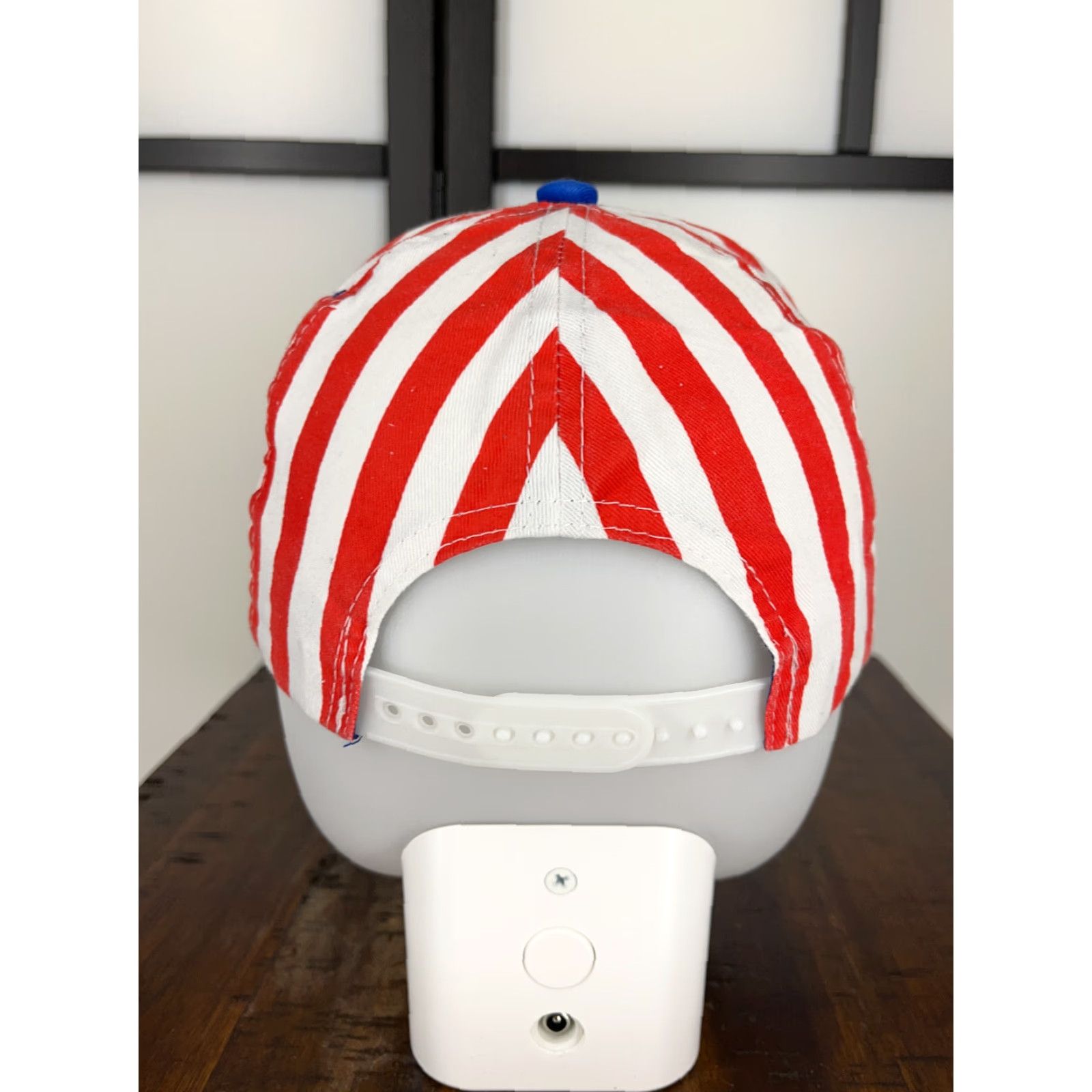 Vintage Nike Hat Cap Snap Back Adult One Size Blue USA Flag 4th July New Years Americana Beach USA Mens Size ONE SIZE - 6 Thumbnail