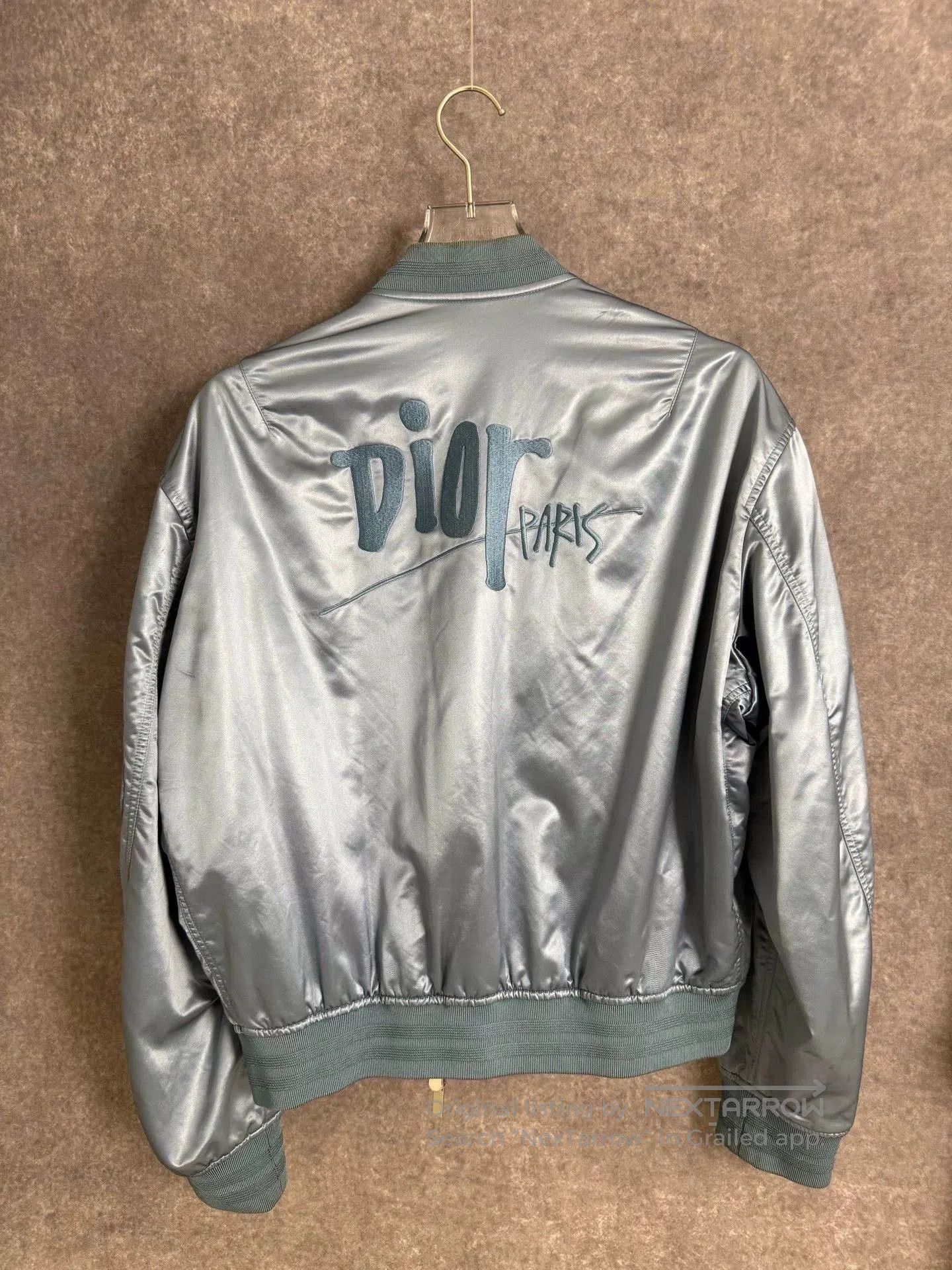 Dior Dior Stussy collaboration ice blue flight jacket. Size US L / EU 52-54 / 3 - 2 Thumbnail