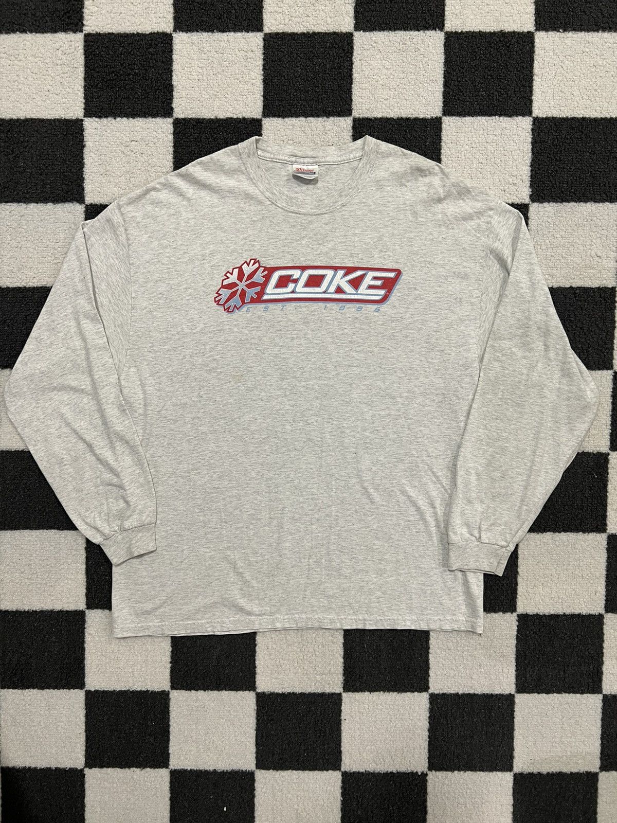 Vintage ❄️ Vintage "Coke" Drug Longsleeve Tee Size US XL / EU 56 / 4 - 1 Thumbnail