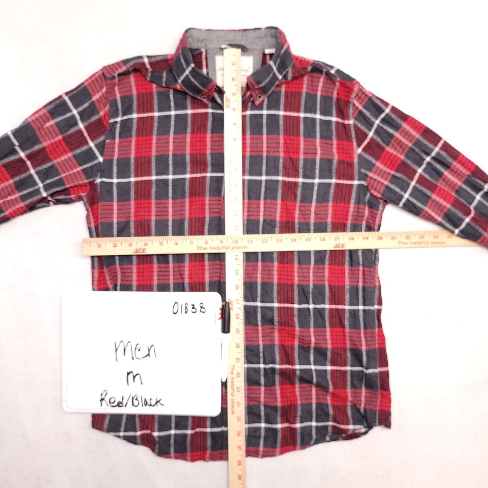 Weatherproof Weatherproof Tartan Flannel Shirt Mens Size Medium M Red Size US M / EU 48-50 / 2 - 6 Thumbnail
