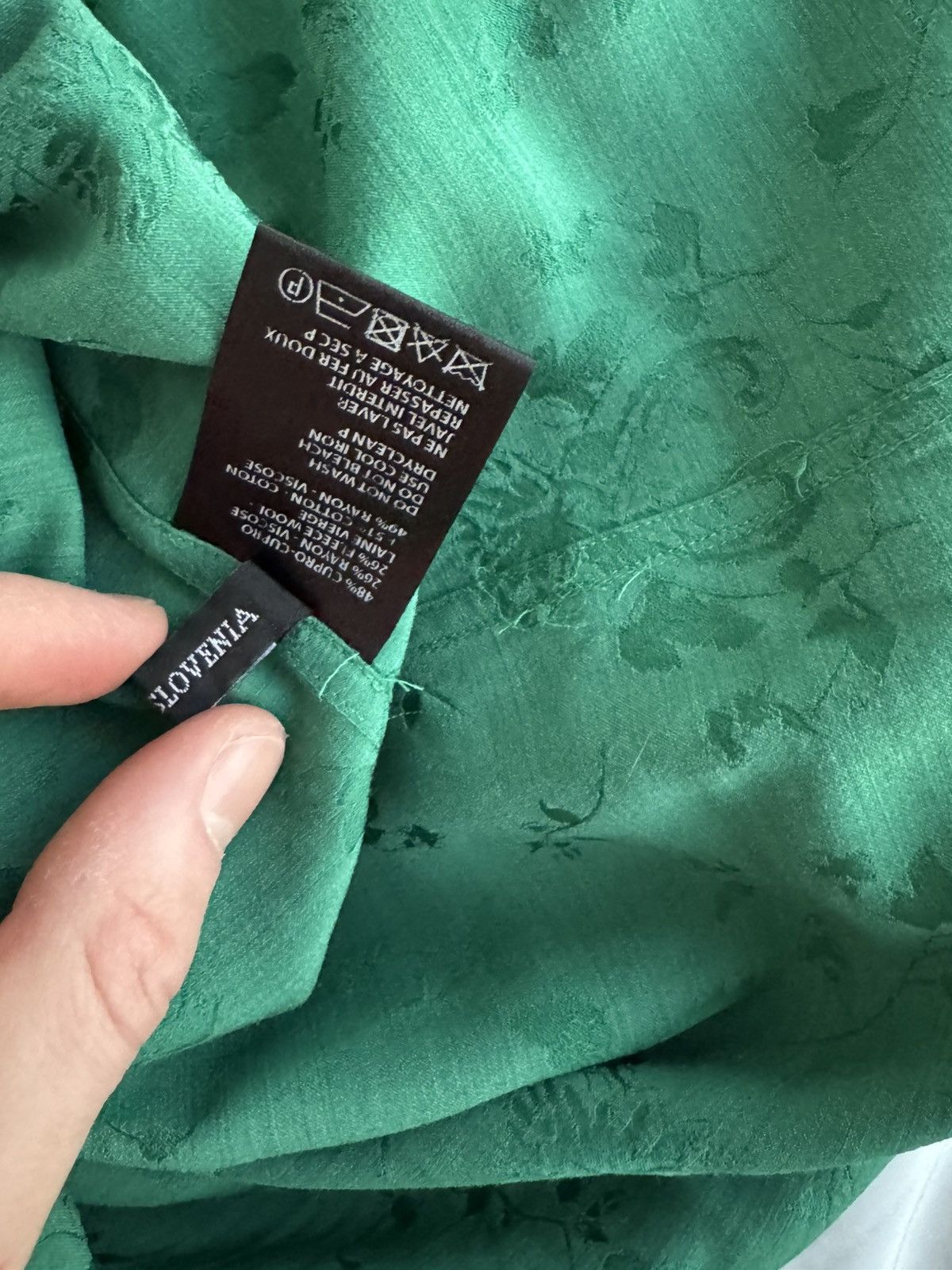 Haider Ackermann Green FW18 “Gaura” shirt Size US M / EU 48-50 / 2 - 5 Thumbnail