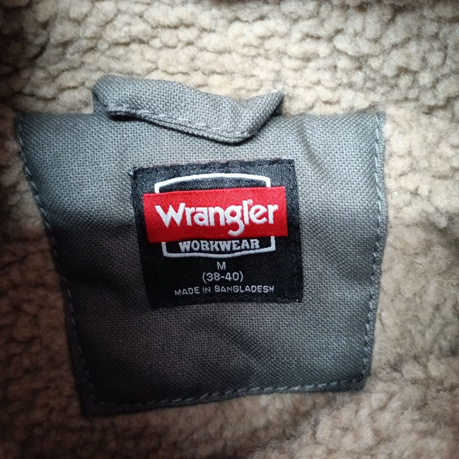 Wrangler Wrangler Sherpa Field Jacket Men's M (38-40) Gray Canvas Size US M / EU 48-50 / 2 - 5 Thumbnail