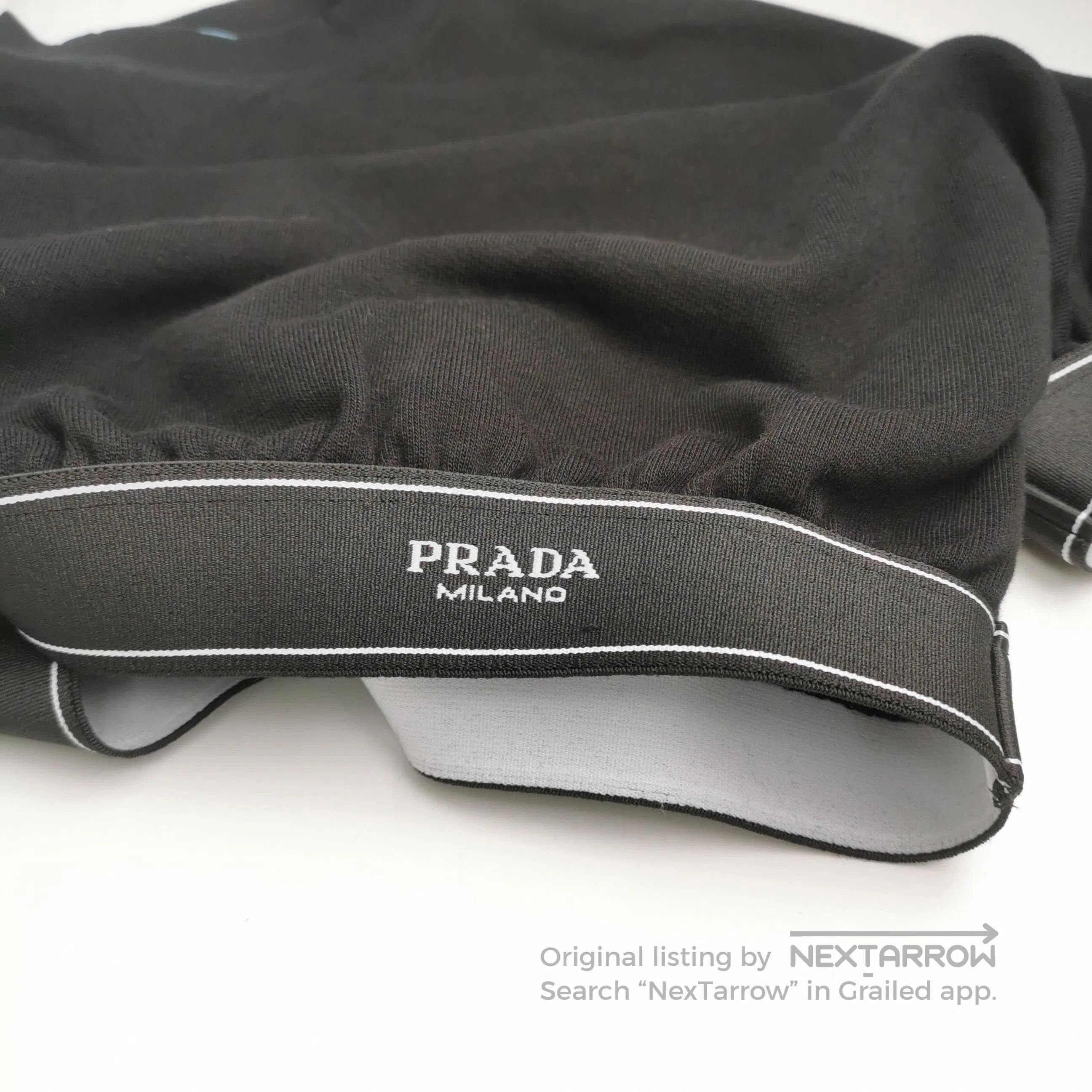 Prada Prada Logo Cropped Cotton T. Size XS / US 0-2 / IT 36-38 - 3 Thumbnail