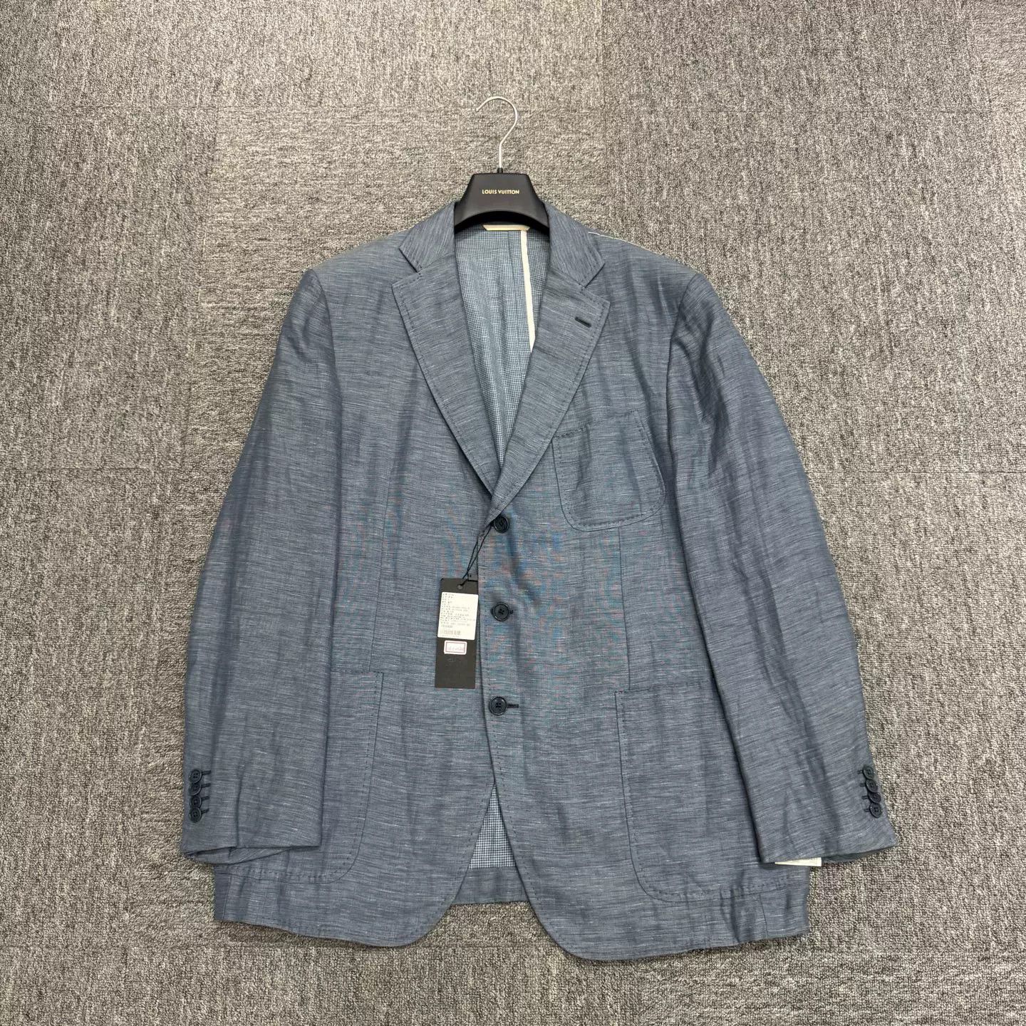 Ermenegildo Zegna Ermenegildo Zegna Linen Check Suit Jacket Size US XL / EU 56 / 4 - 1 Thumbnail