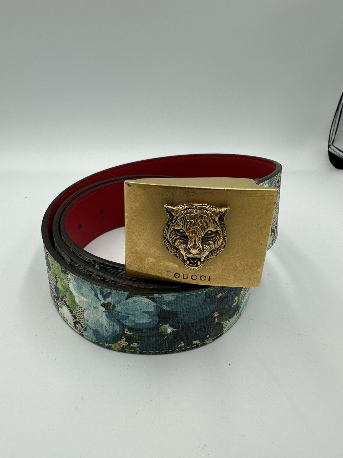 Gucci Lion Floral Belt