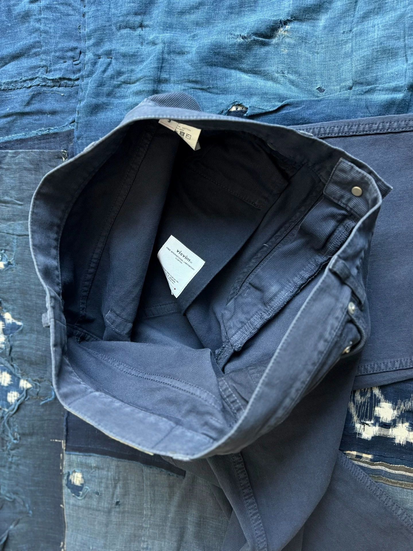 Visvim VISVIM 23SS FLUXUS 03 DMGD DRY PIQUE Pants Blue 3 Size US 35 - 8 Thumbnail