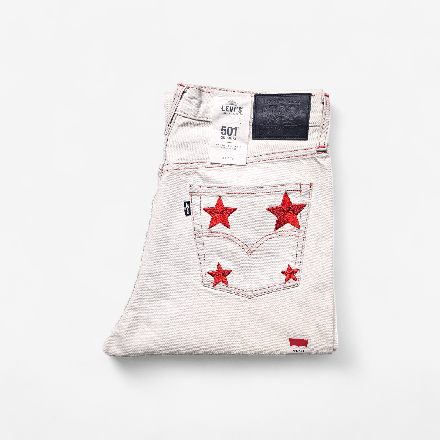 Levi's Made & Crafted NWT Levi's Made&Crafted 501 Original Big E Selvedge Size 31" - 1 Thumbnail