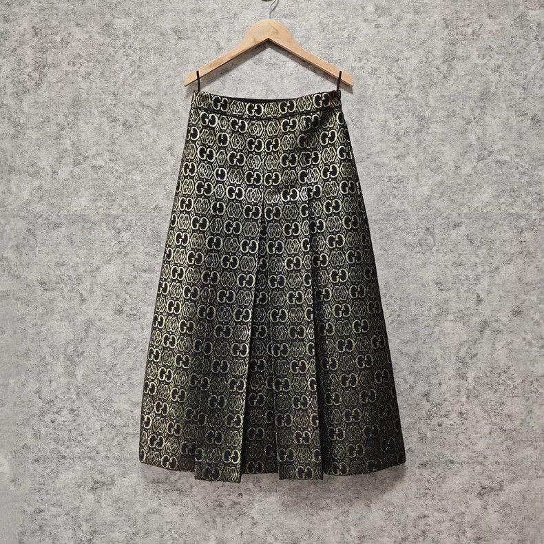 Gucci Gucci Full-print pleated suspender skirt Size 26" / US 2 / IT 38 - 1 Thumbnail