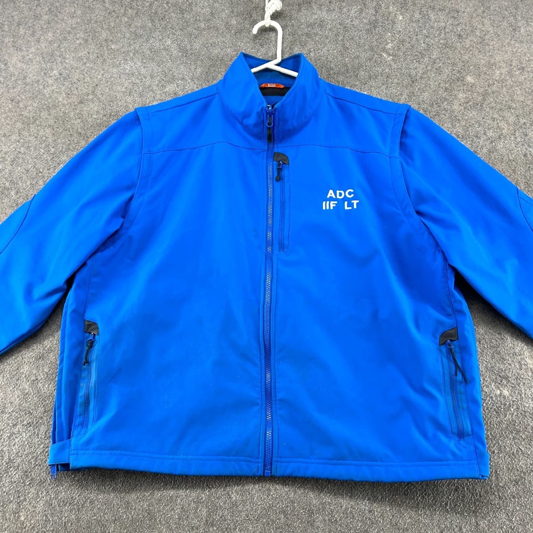 Vintage 511 Tactical Jacket Men 2XL Windbreaker Blue Polyester Fleece Lined Full Zip Lined Regular Outdoor Workwear Casual Shirt? Size US XXL / EU 58 / 5 - 4 Thumbnail