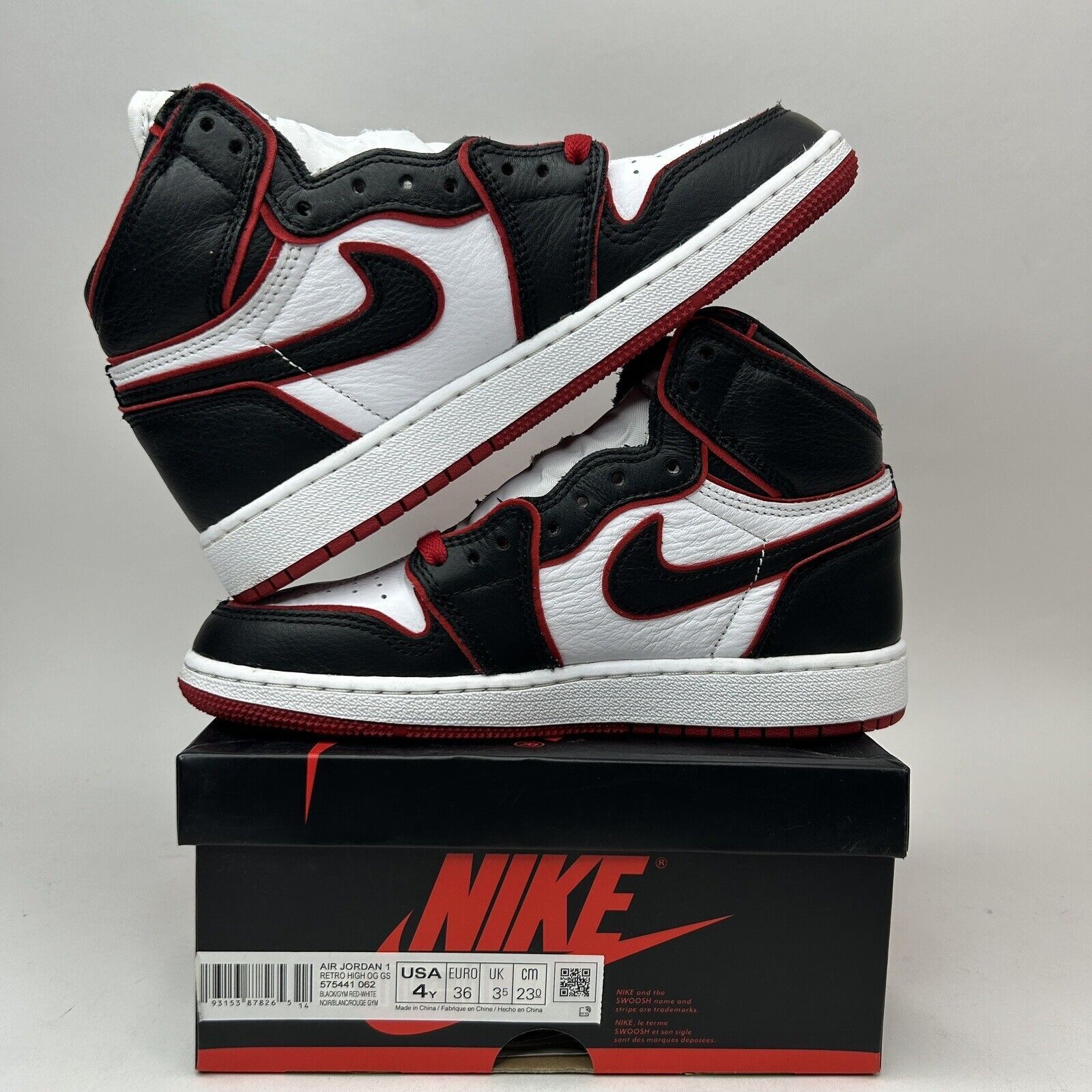 Nike Nike Shoes Air Jordan 1 Retro High OG BG “Bloodline” 2023 Size US 5.5 / IT 35.5 - 3 Thumbnail