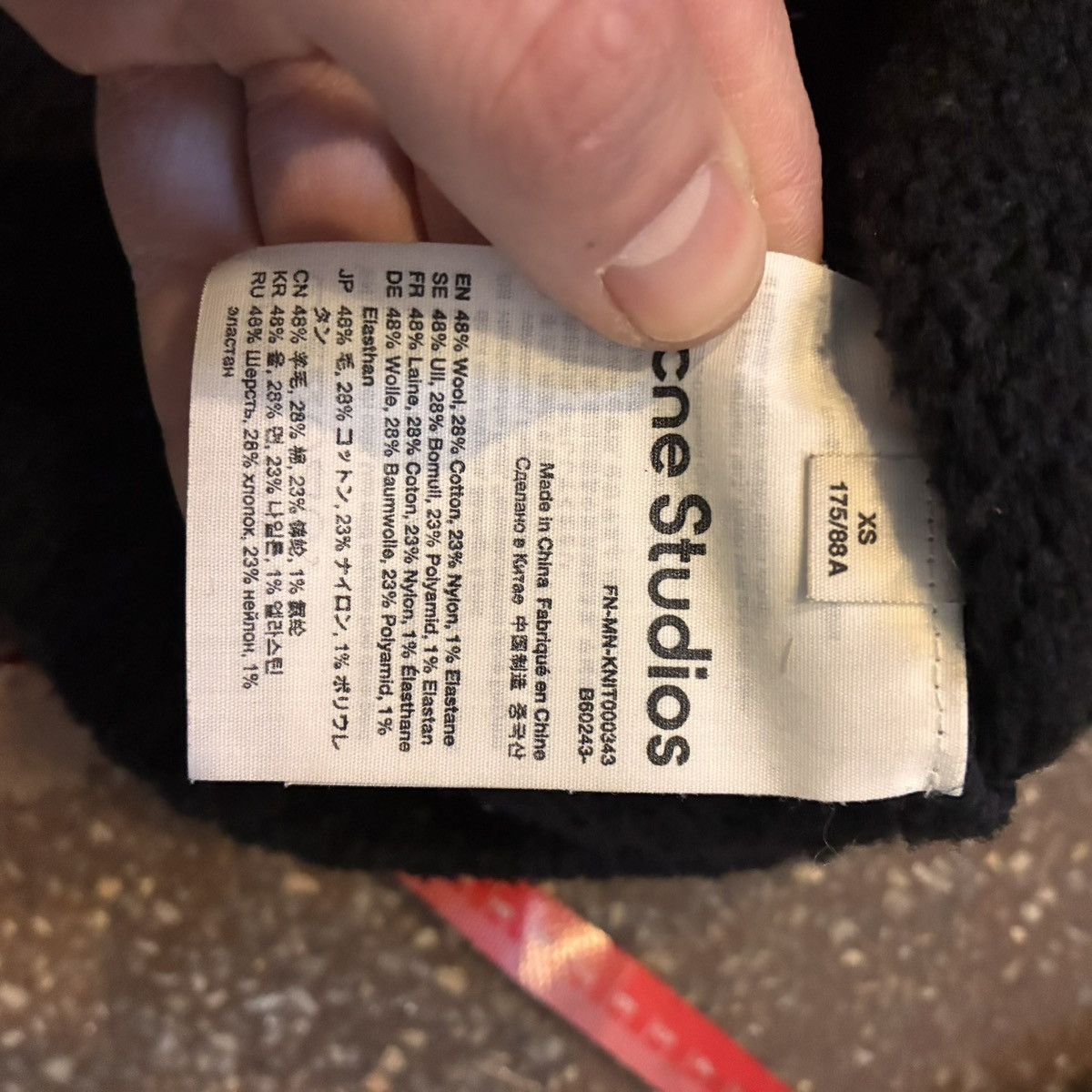Acne Studios ACNE STUDIOS Wool Blend Heavyweight Boxy Sweater Size US M / EU 48-50 / 2 - 4 Thumbnail