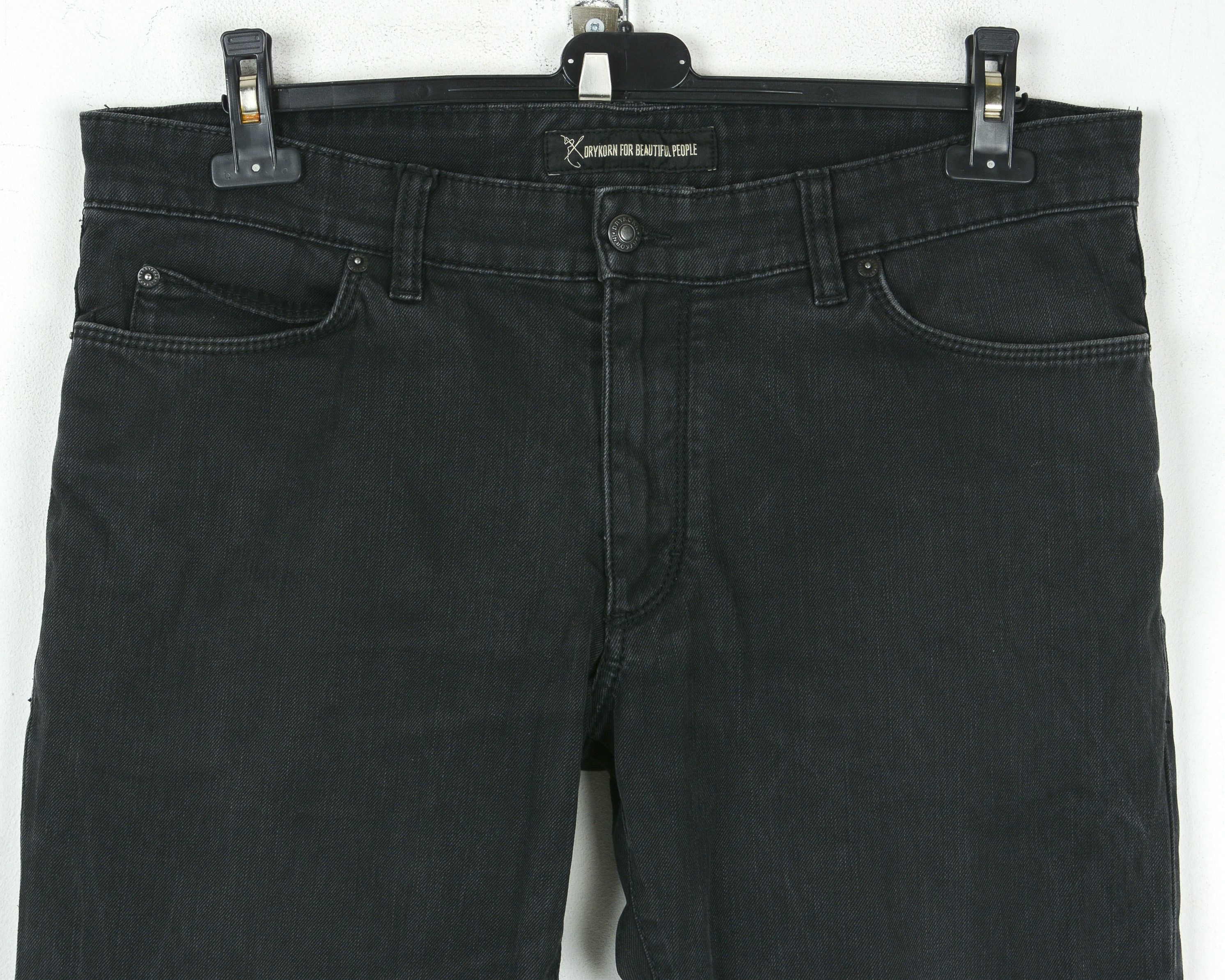 DRYKORN Men W36 L32 Slim Fit Straight Leg Jeans Denim Pants Trousers Size US 36 / EU 52 - 2 Thumbnail