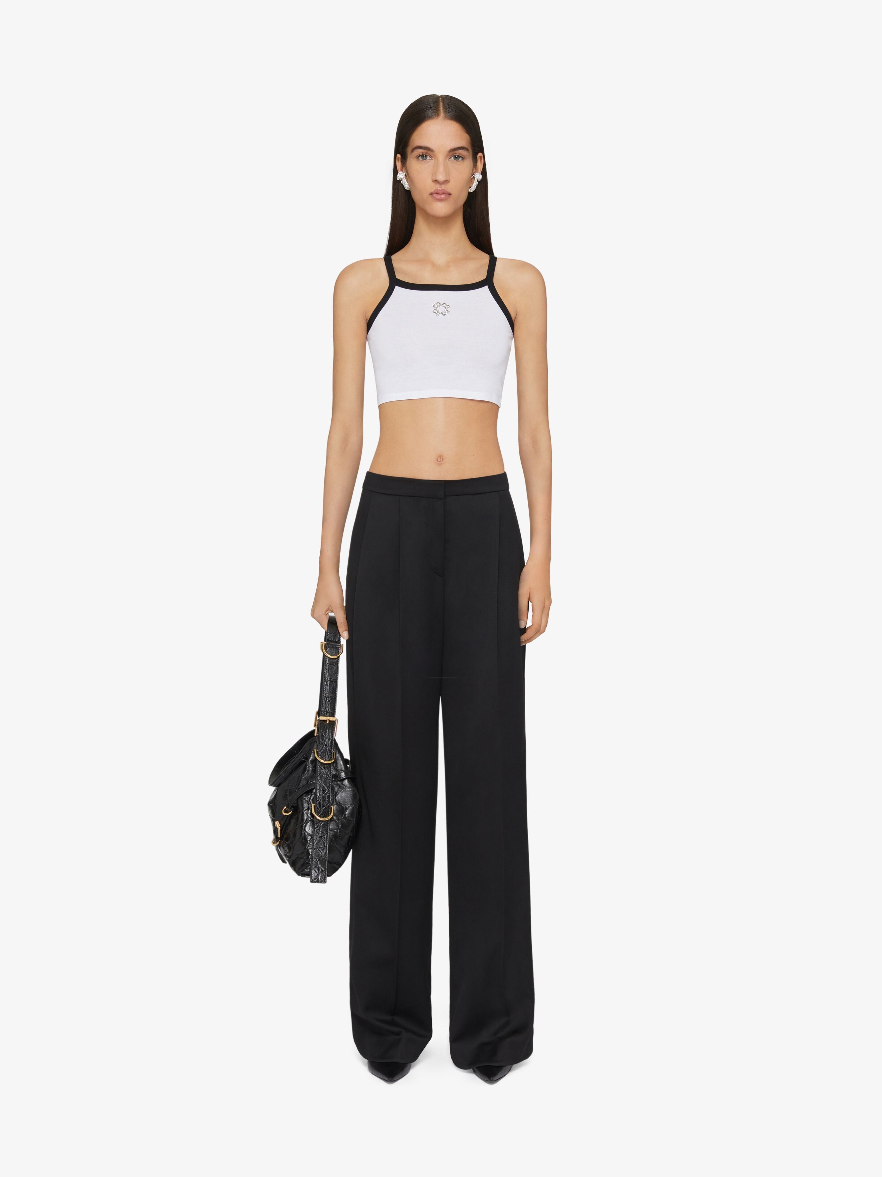Givenchy oc11z0725 Crop Top in White Size XL / US 12-14 / IT 48-50 - 2 Thumbnail