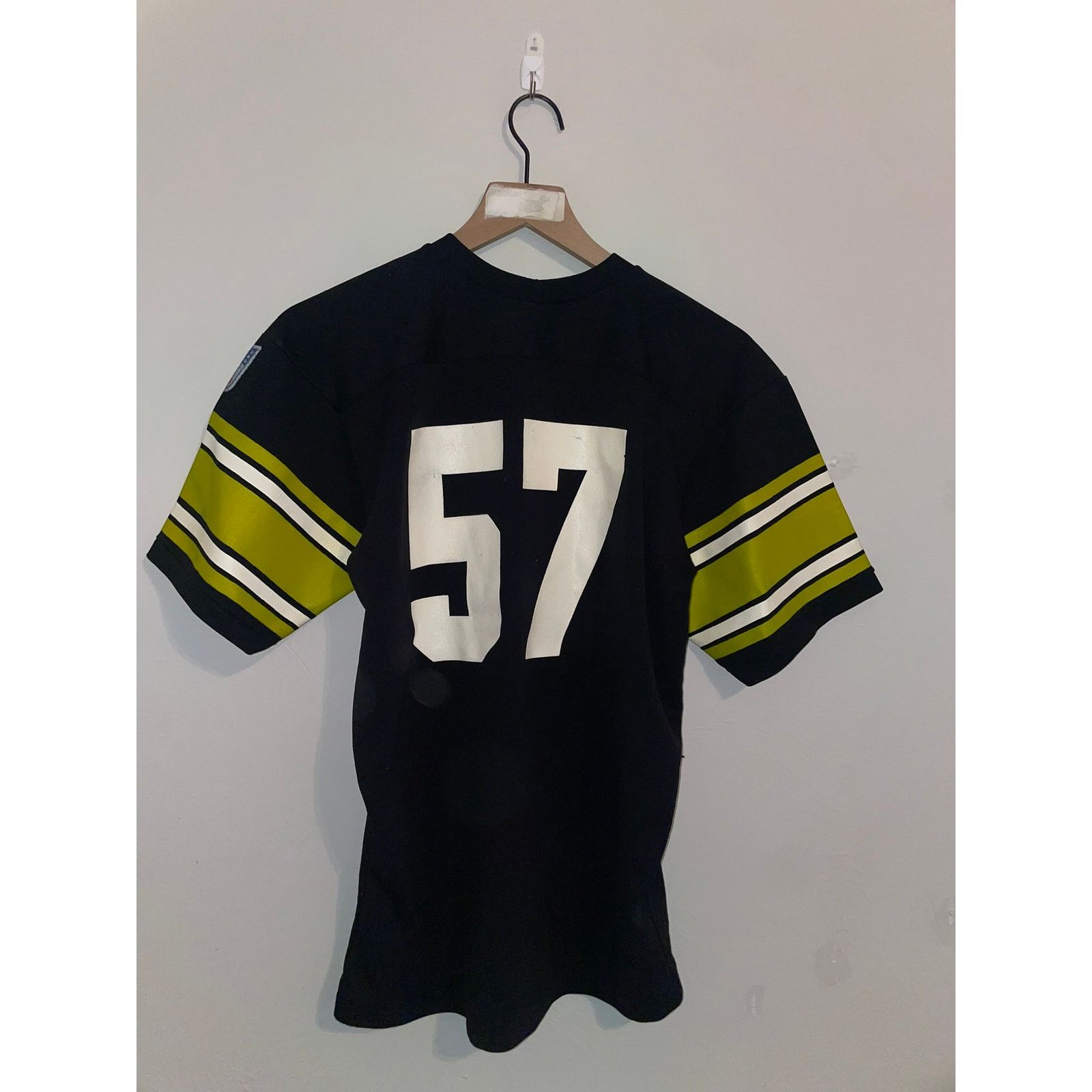 NFL Vintage Pittsburgh Steelers Jersey #57 Rawlings NFL 80s M Size US M / EU 48-50 / 2 - 7 Thumbnail