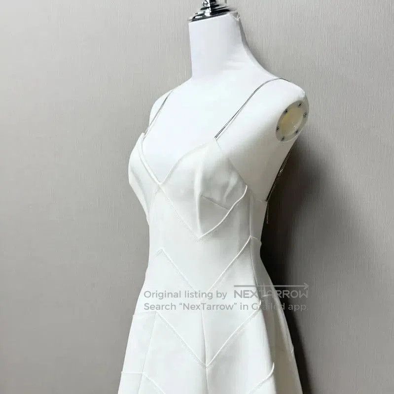 Miu Miu Miu Miu White Sleeveless Summer Dress . Size S / US 4 / IT 40 - 3 Thumbnail