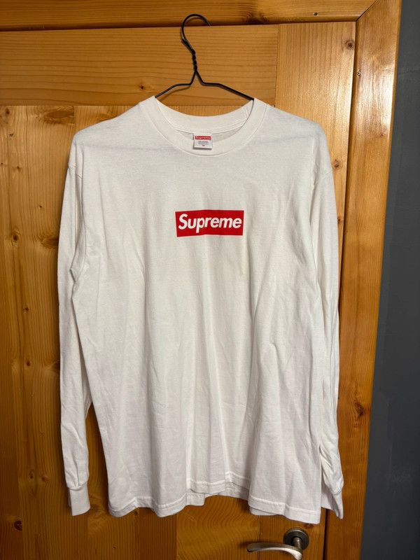 Long Sleeve Supreme White Box White Supreme Box Logo Tee Long